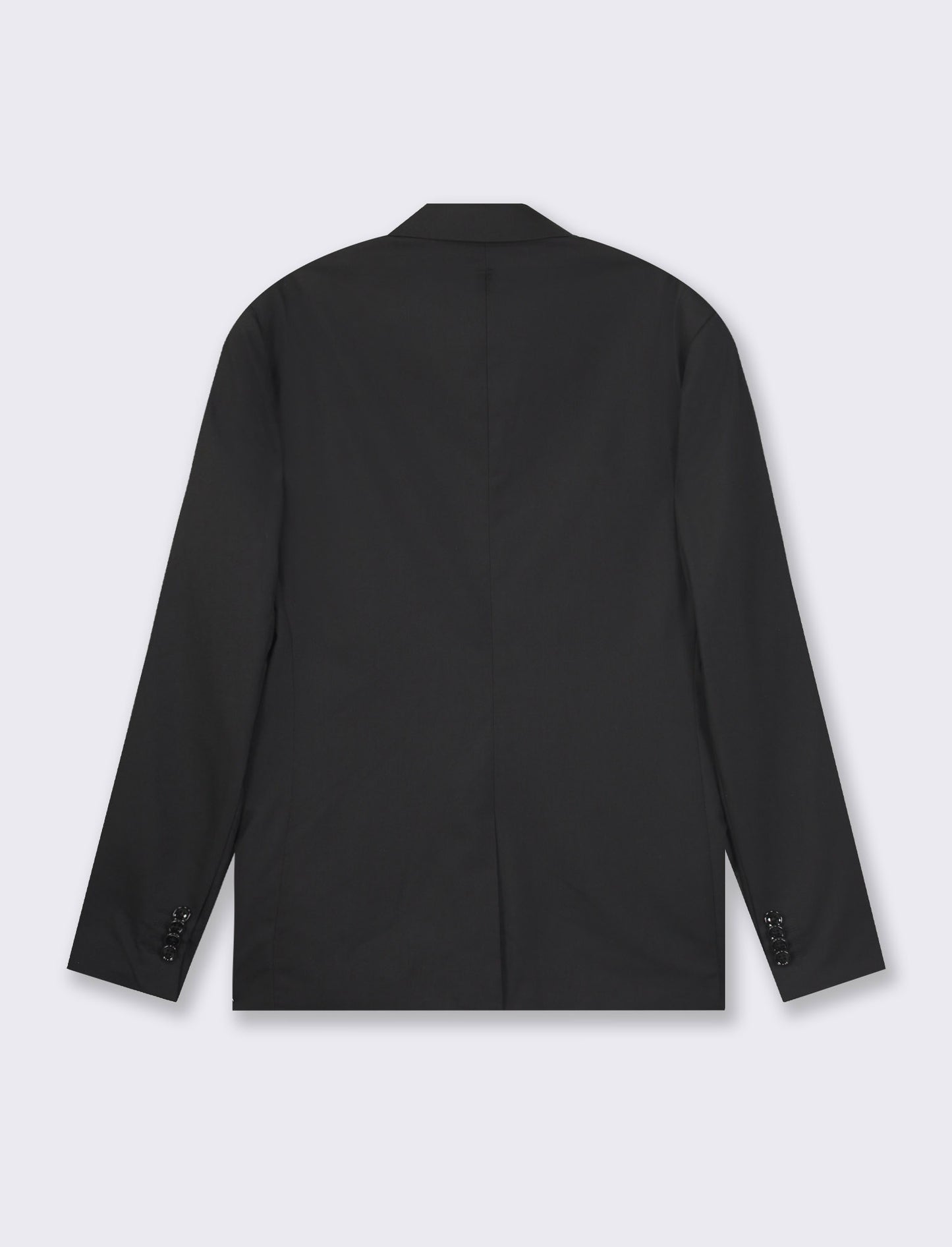 Classic Fit Formal Blazer with Contrast Pocket Square - Black