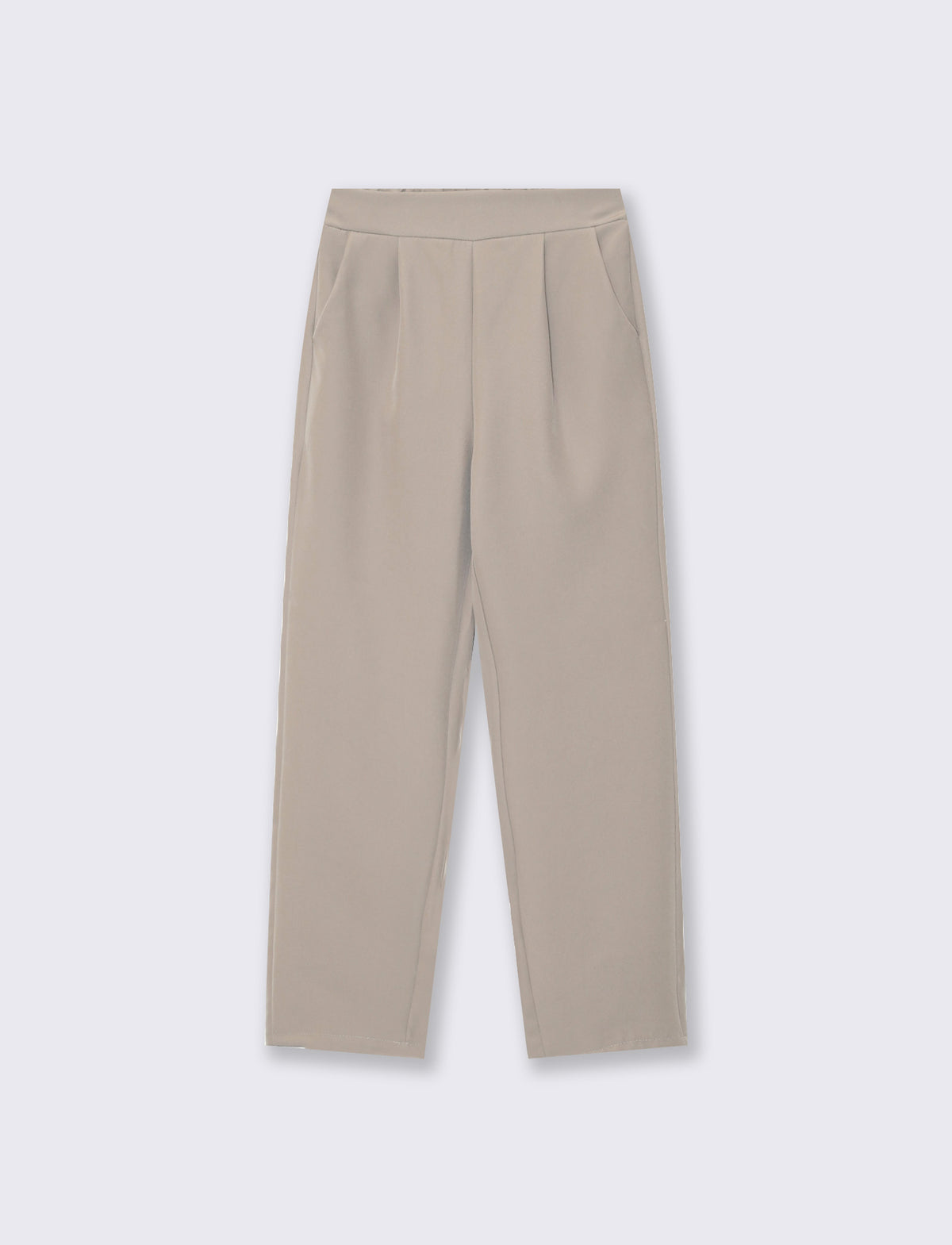 Pantaloni a sigaretta - Grigio fango
