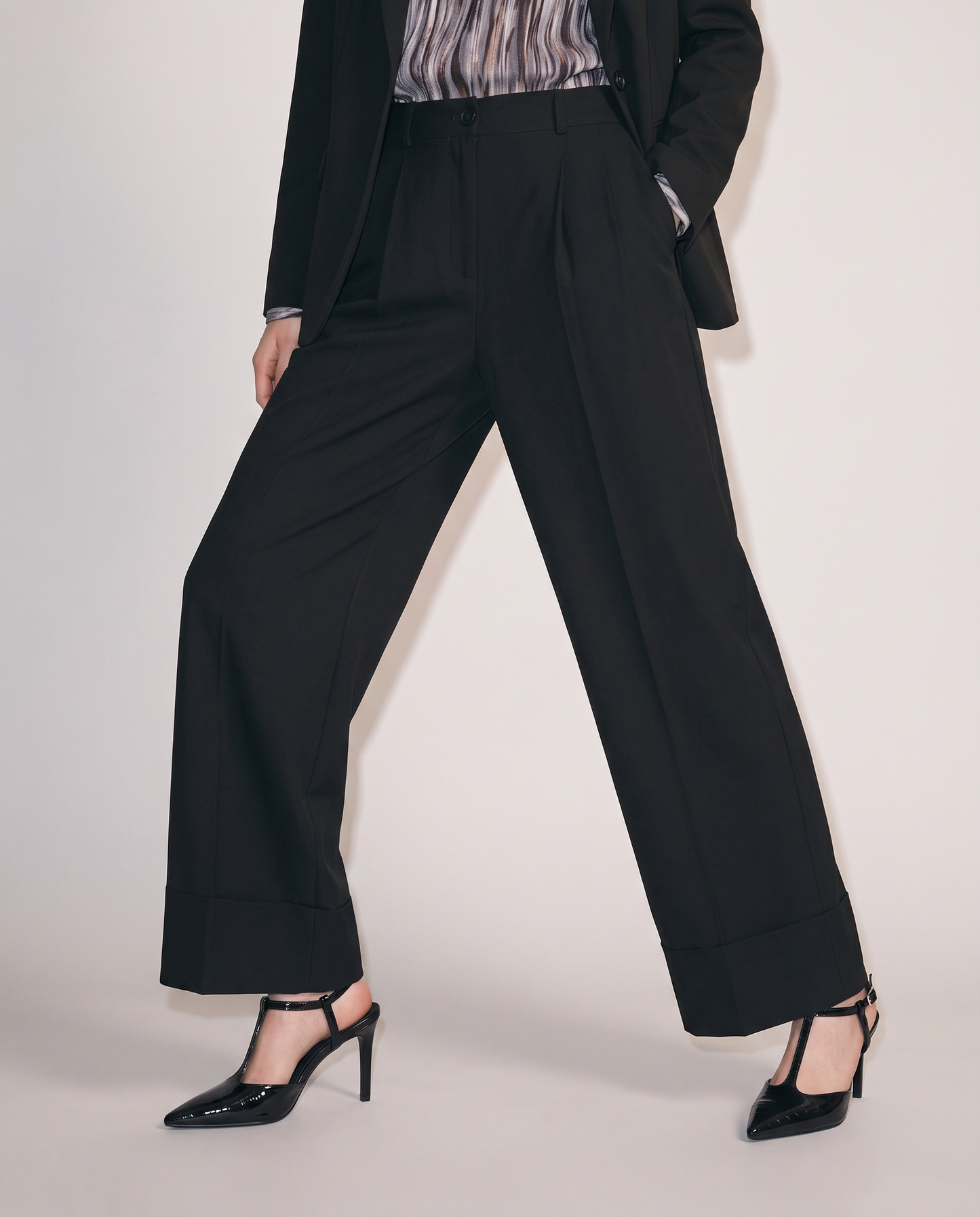 PANTALONE PALAZZO - Nero