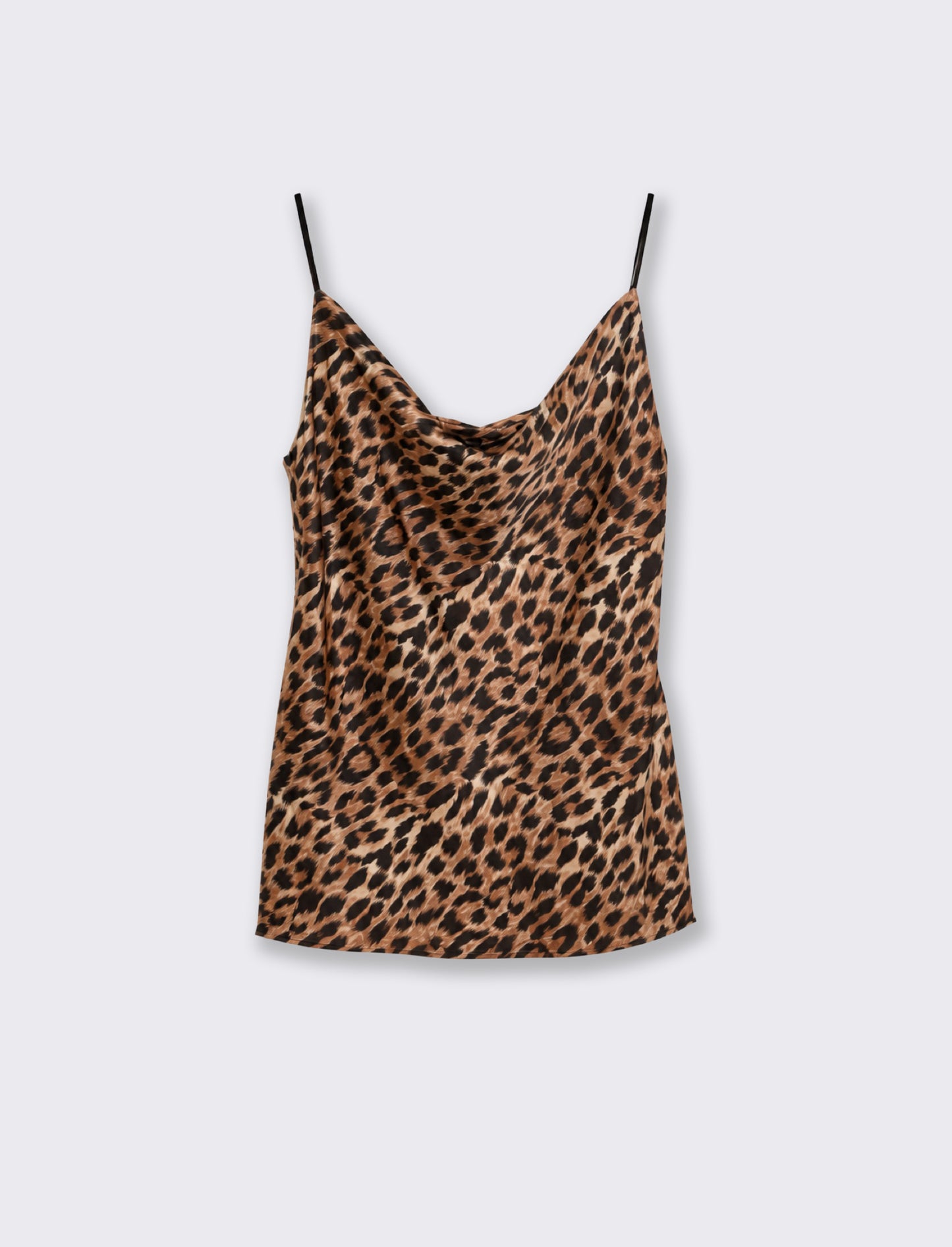 TOP CON SCOLLO A DRAPPEGGIO - Maculato