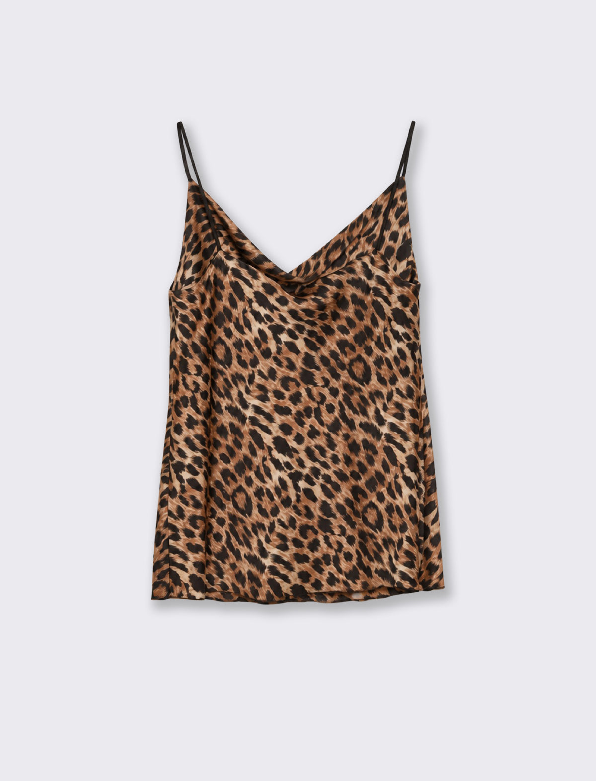 TOP CON SCOLLO A DRAPPEGGIO - Maculato