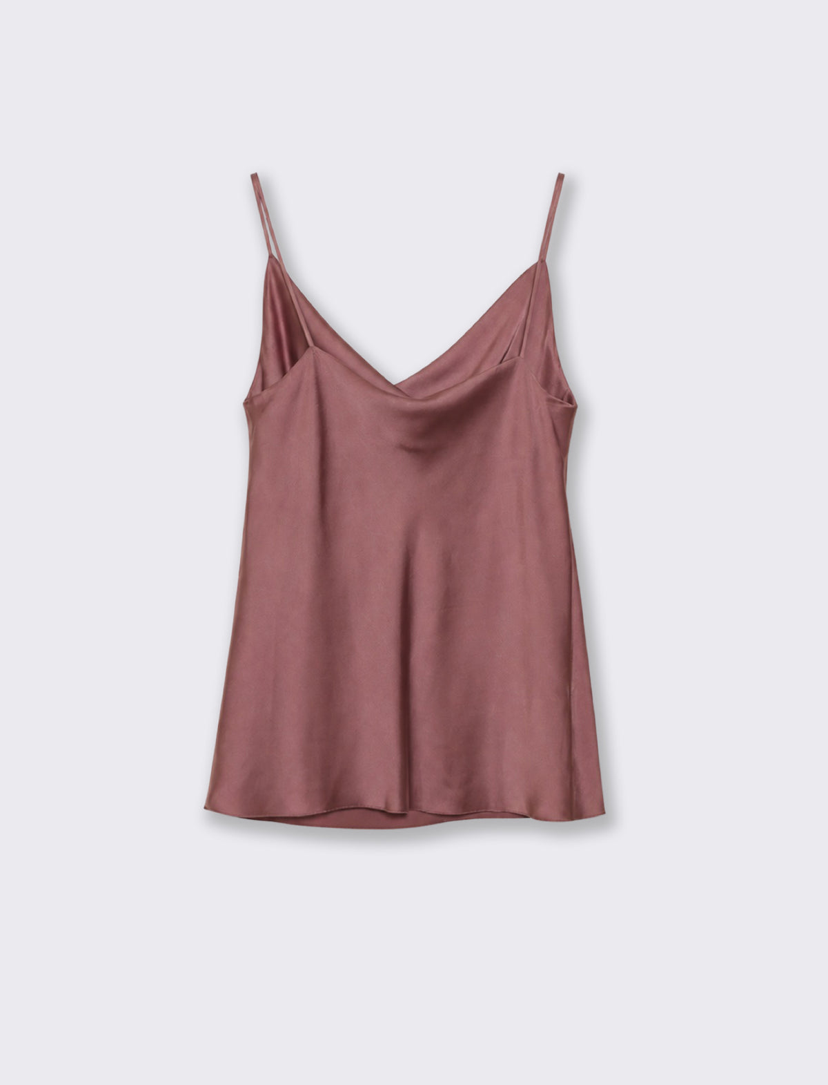 TOP CON SCOLLO A DRAPPEGGIO - Rosa antico