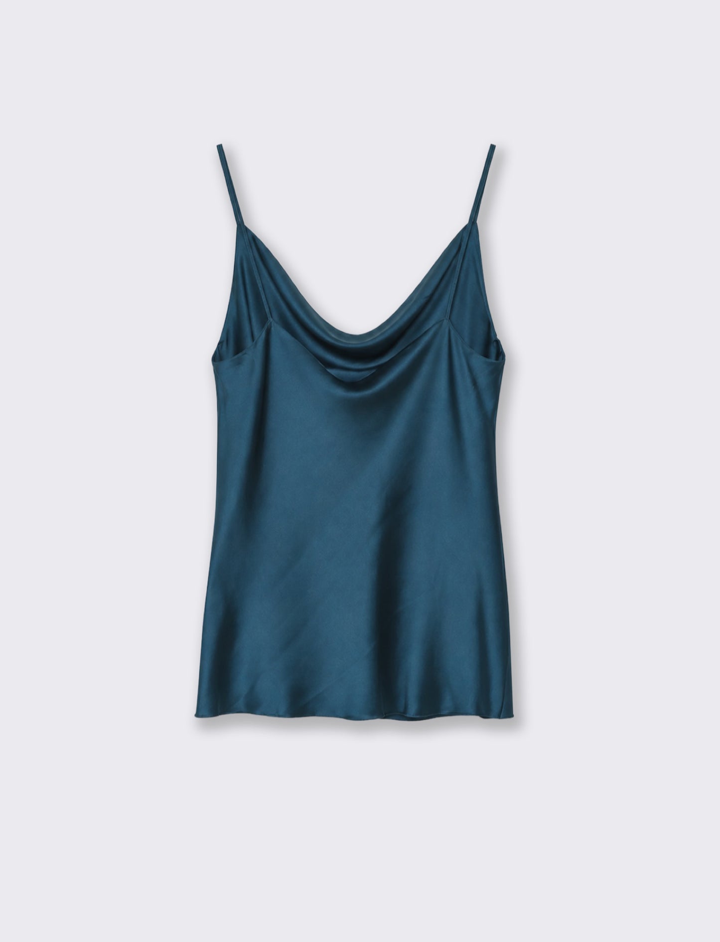 TOP CON SCOLLO A DRAPPEGGIO - Verde Ottanio