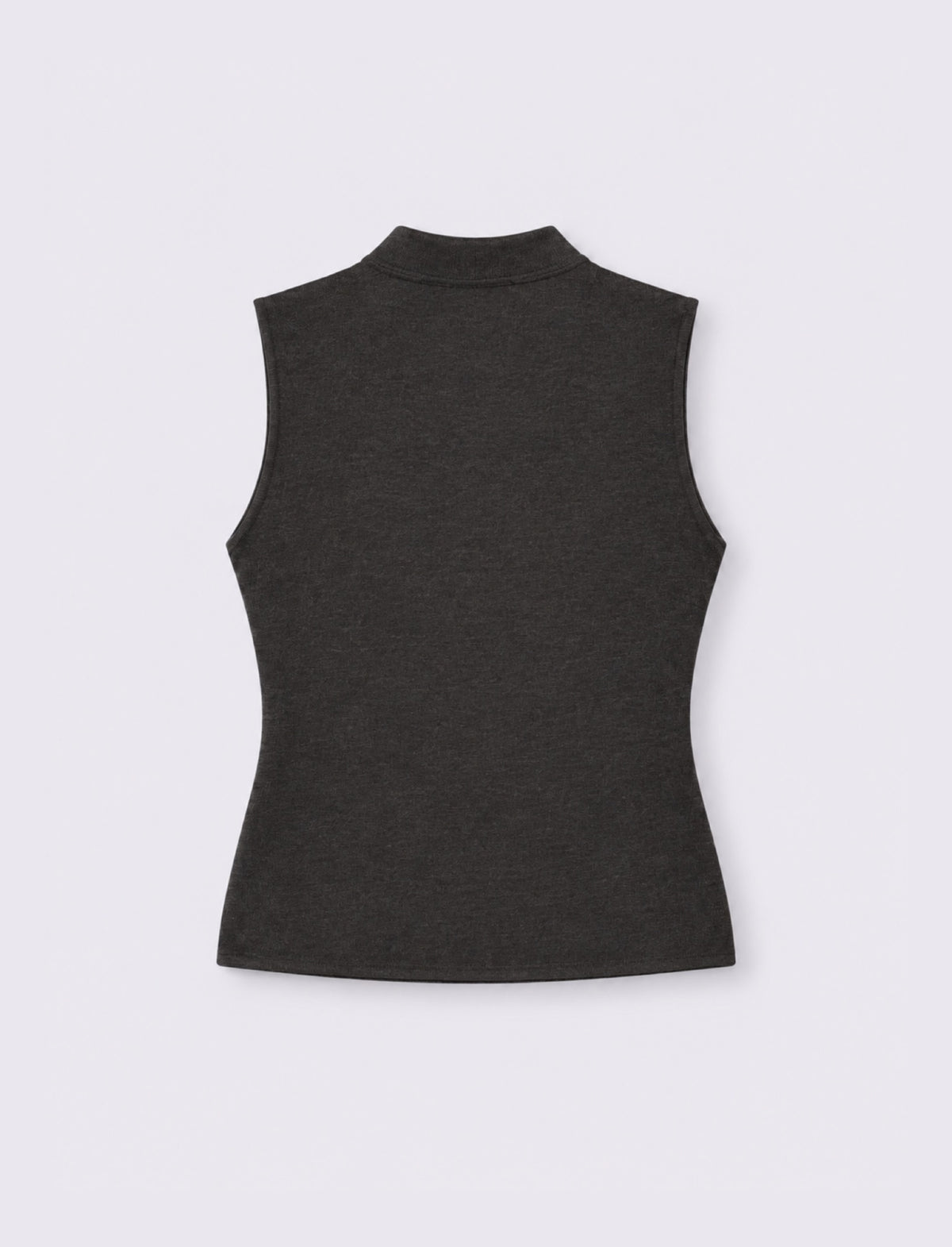 Mandarin collar waistcoat with frog fastening - Black