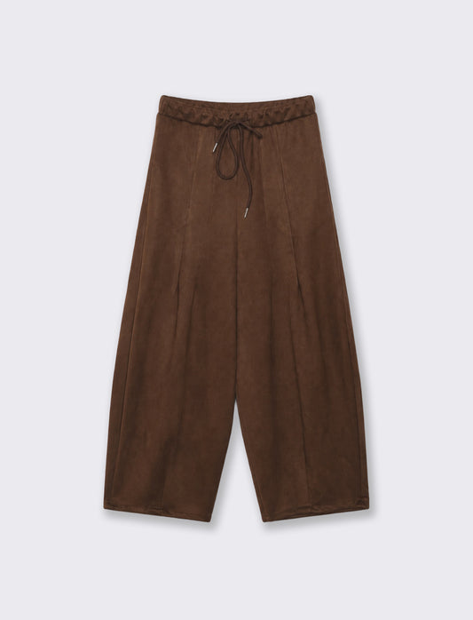PANTALONE BARREL CON COULISSE - Moro