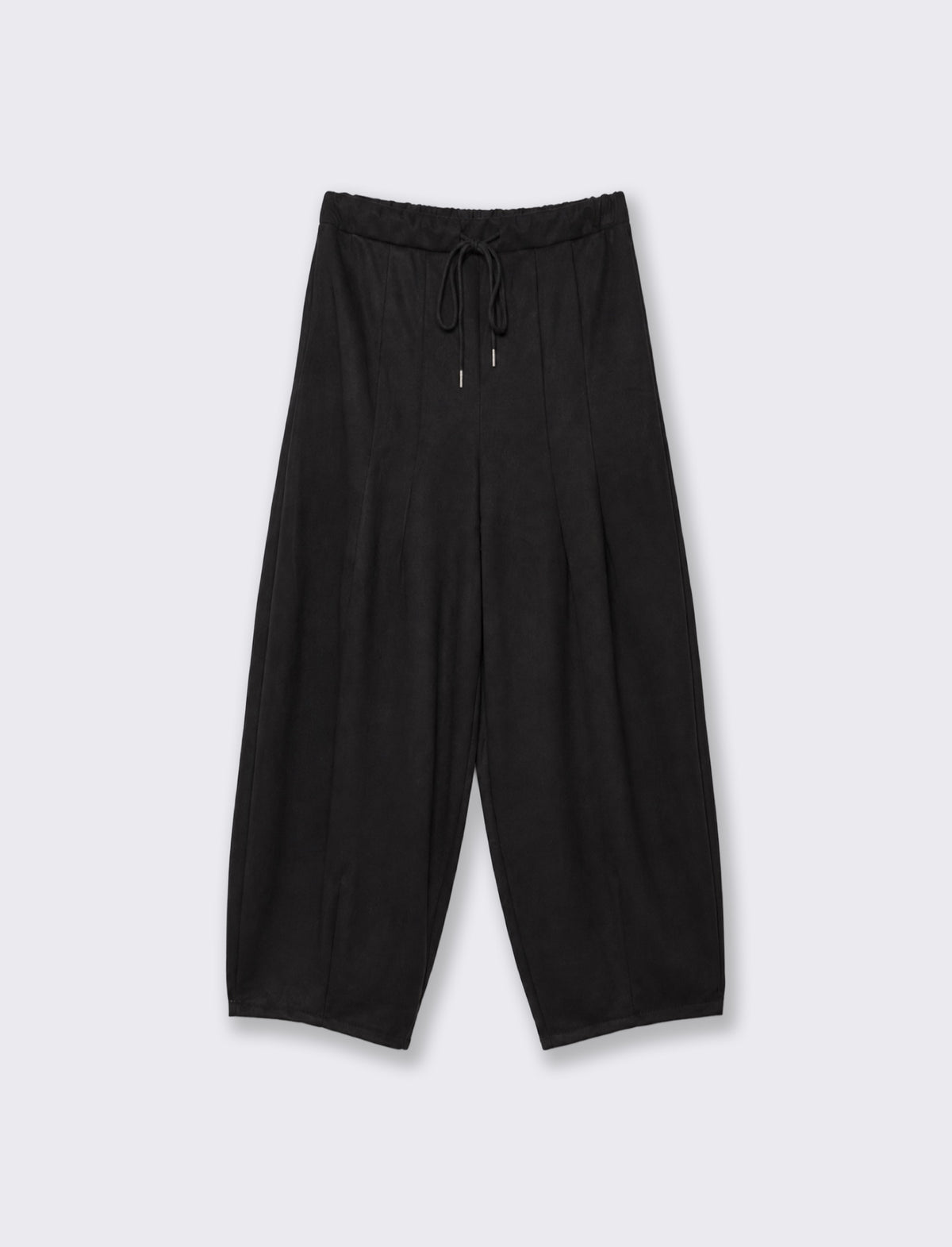 PANTALONE BARREL CON COULISSE - Nero
