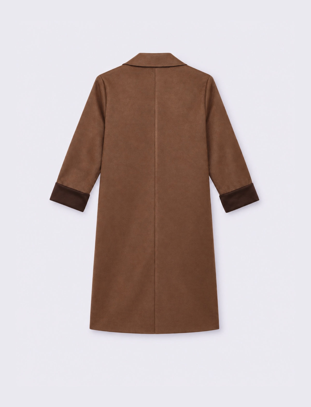 Trench effetto suede - Moro