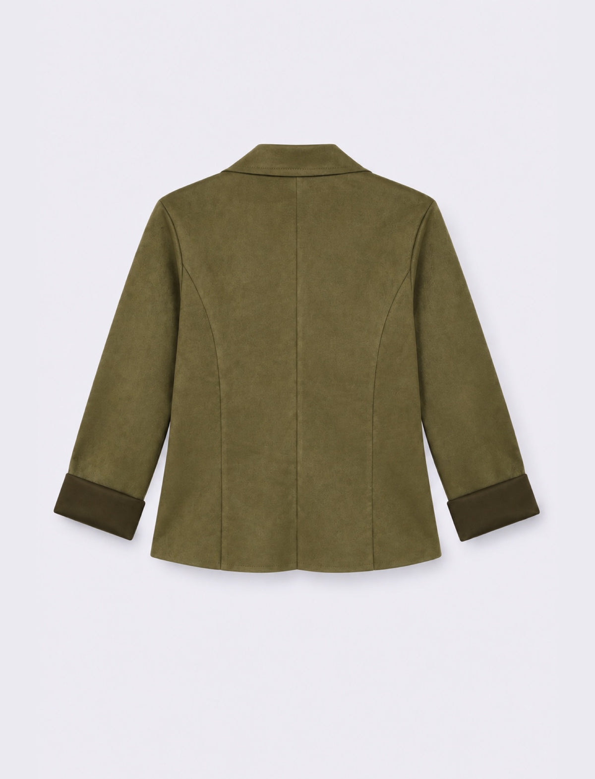 Giacca monopetto effetto suede - Kaky 1