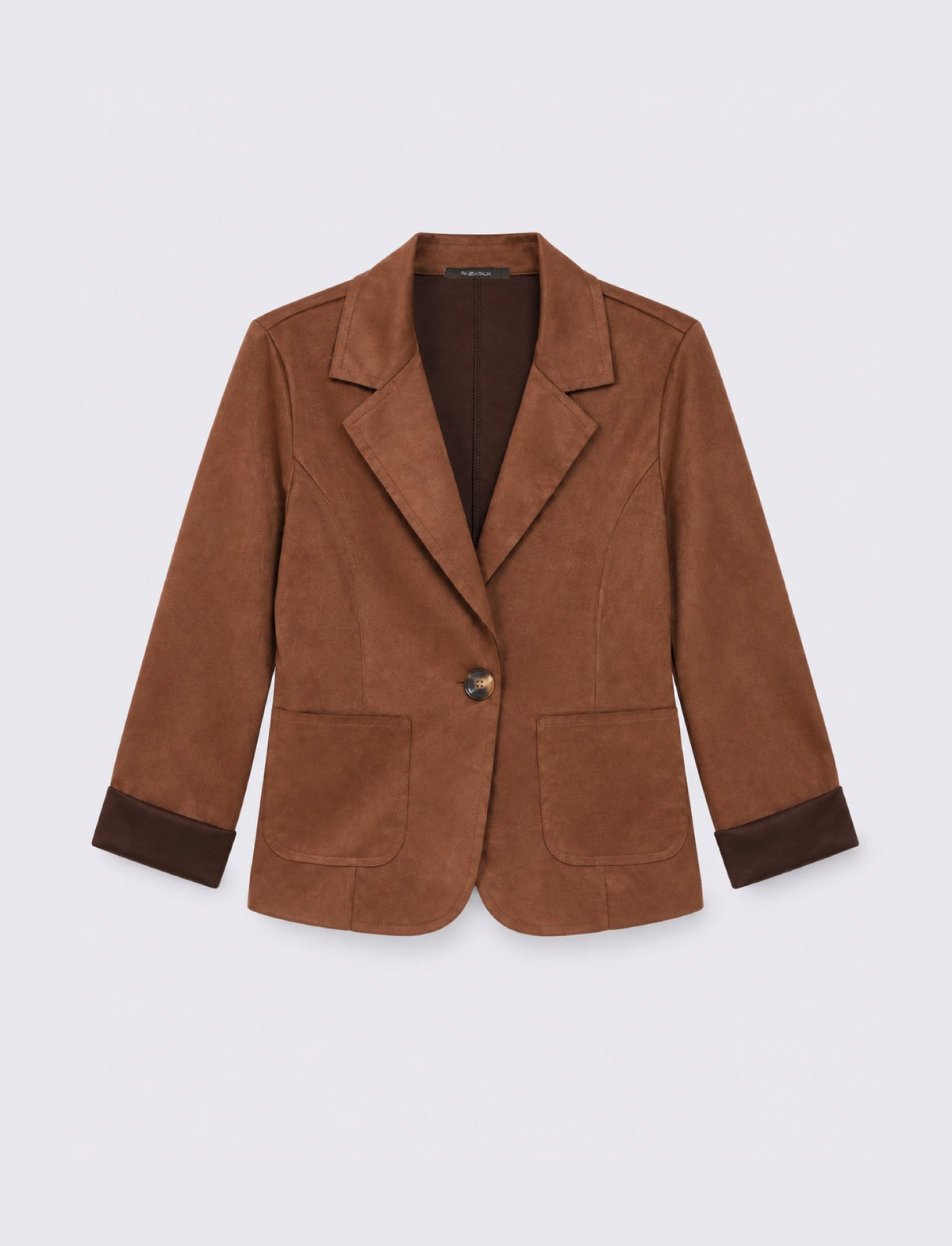 Giacca monopetto effetto suede - Caffe'