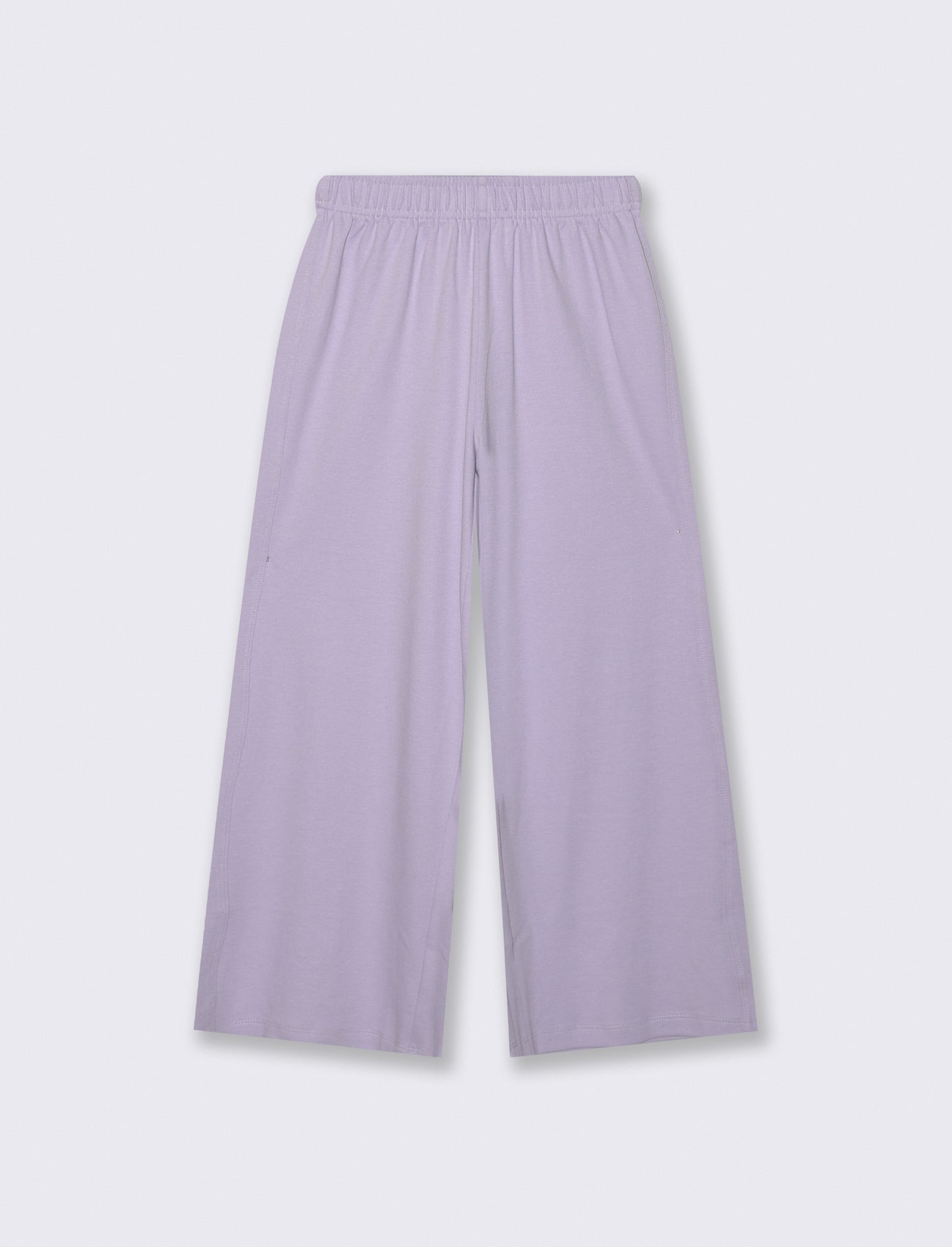 Pantalone elastico gamba larga bambina - Lilla