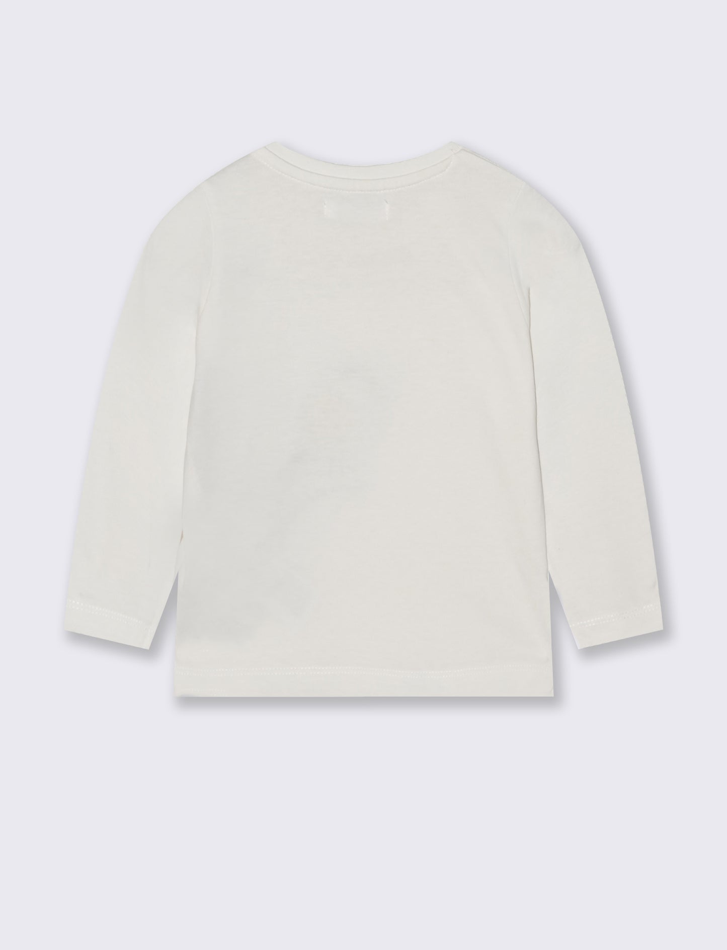 T-shirt in cotone con stampa e applicazioni - Bianco latte