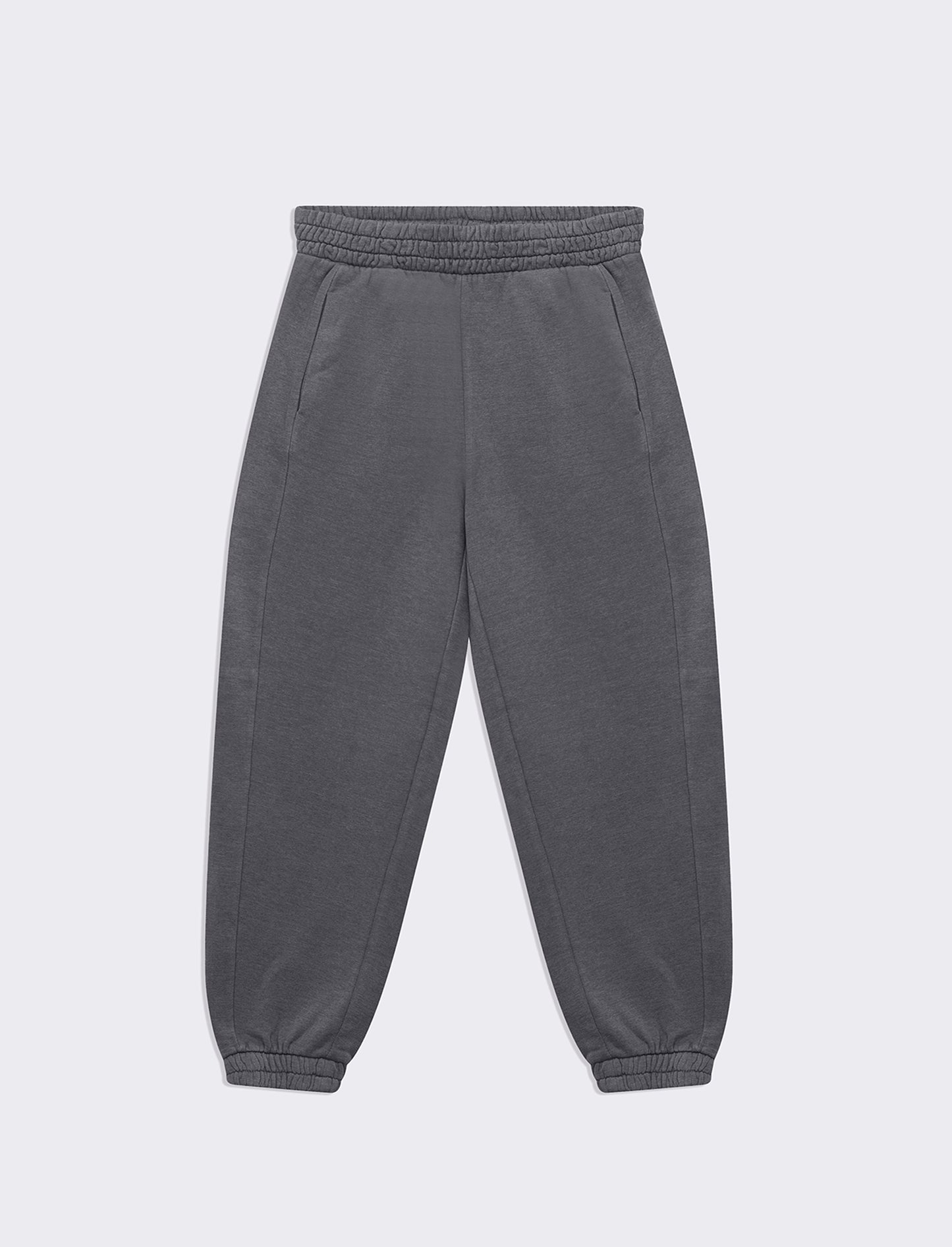 Jogger in felpa con vita elasticizzata da donna - Grigio piombo