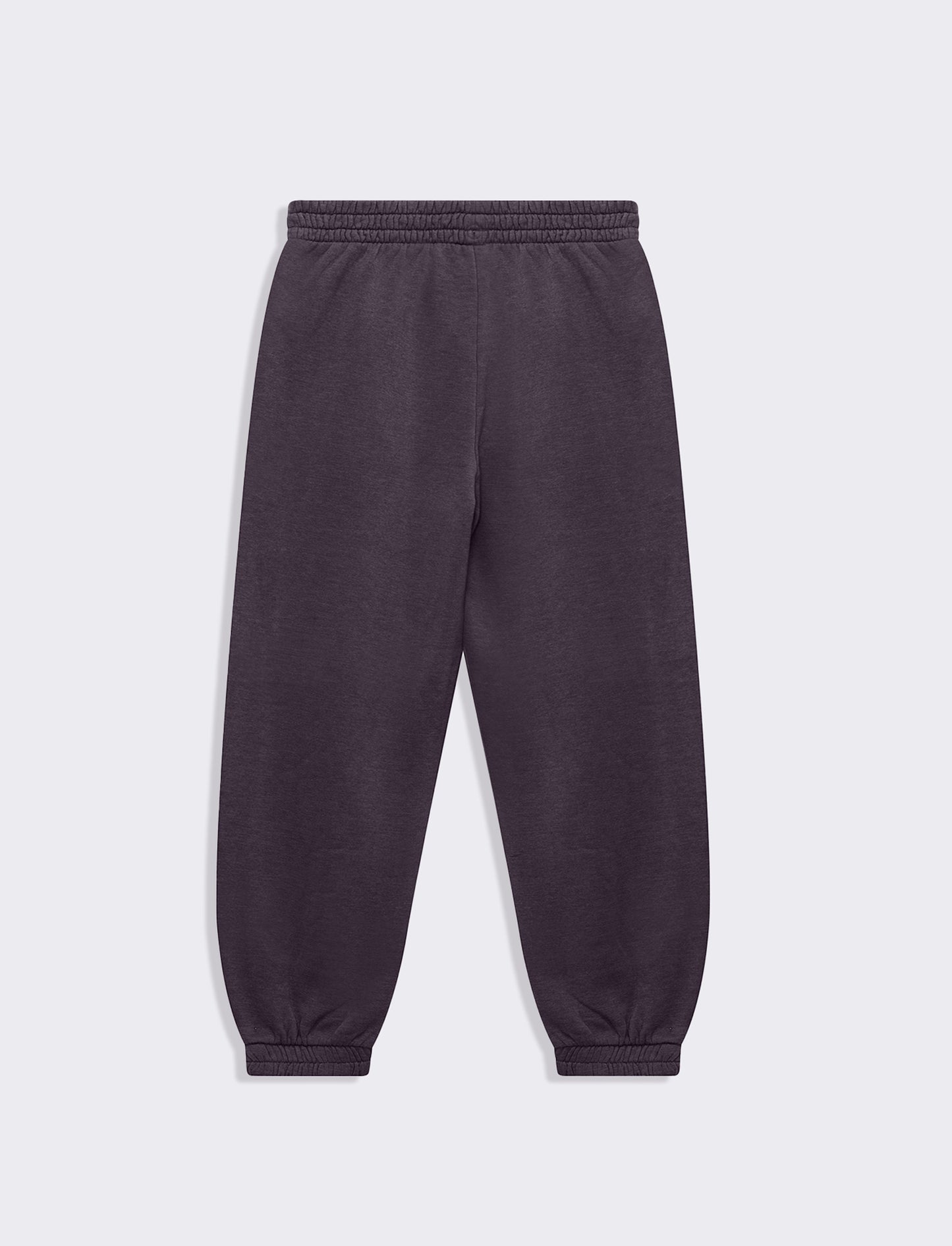 Woman's elastic waist fleece joggers with side pockets - Purple