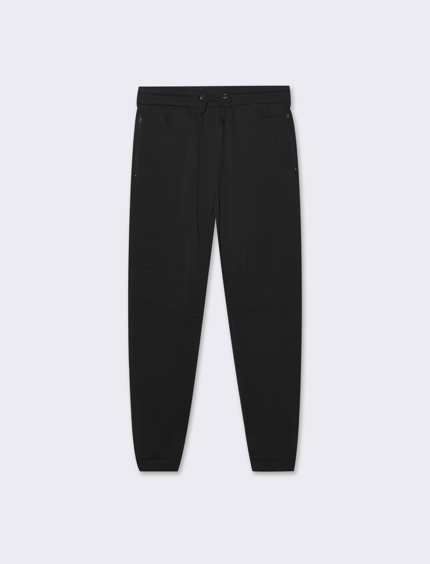 Pantaloni jogger in piquet doppiato - Nero