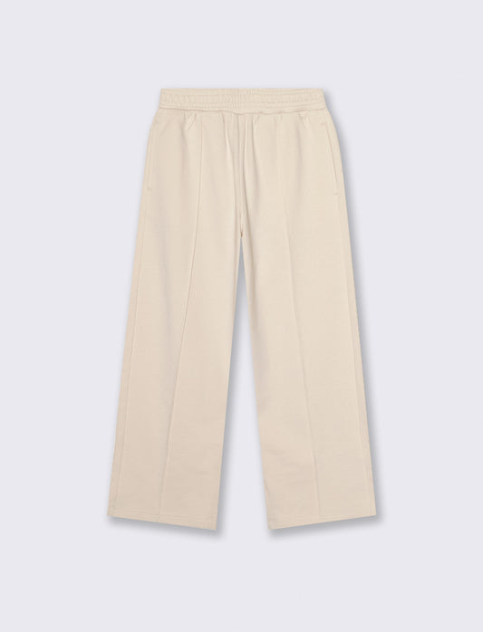 Wide Leg Girls' Sweatpants - Beige