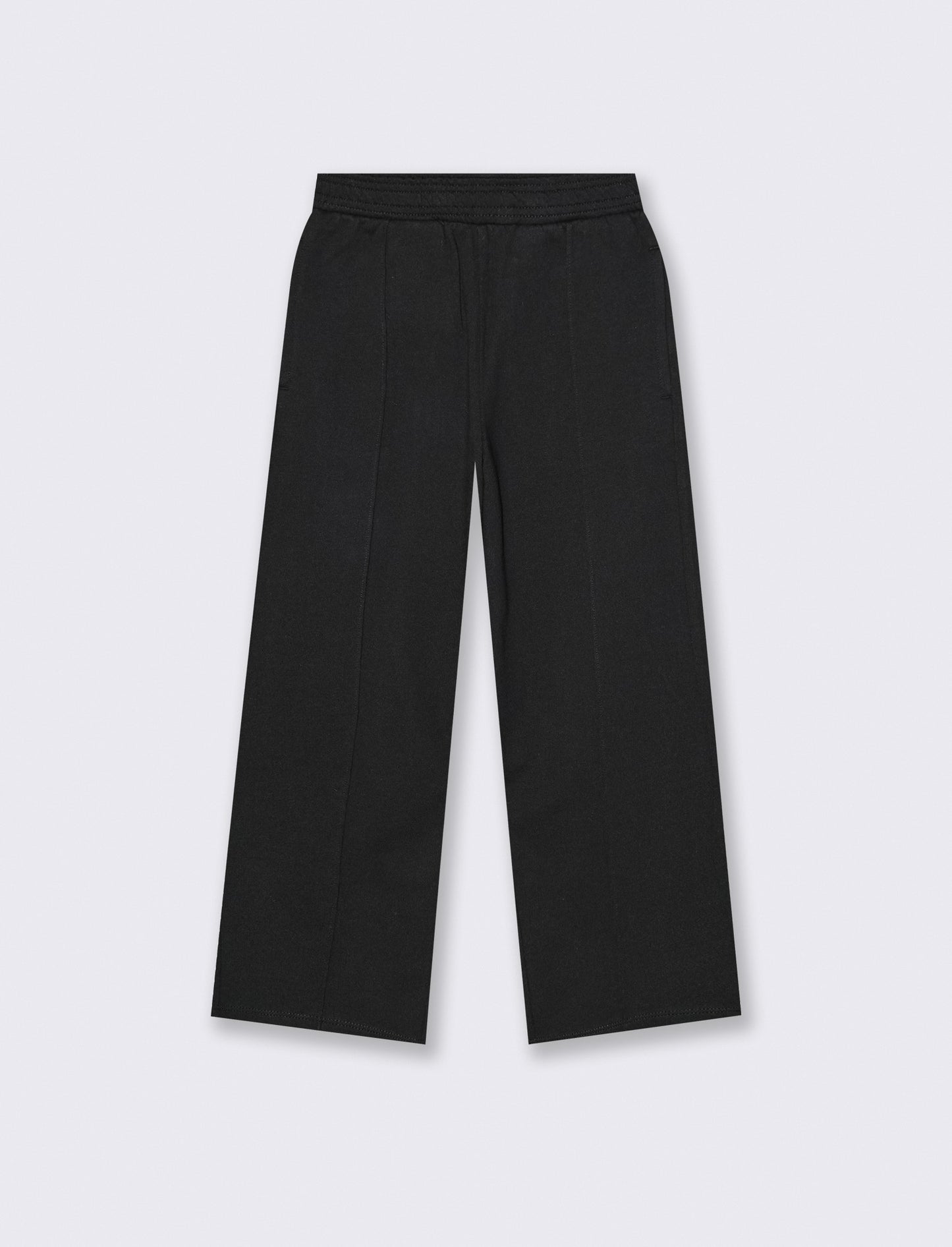 Wide Leg Girls' Sweatpants - Black