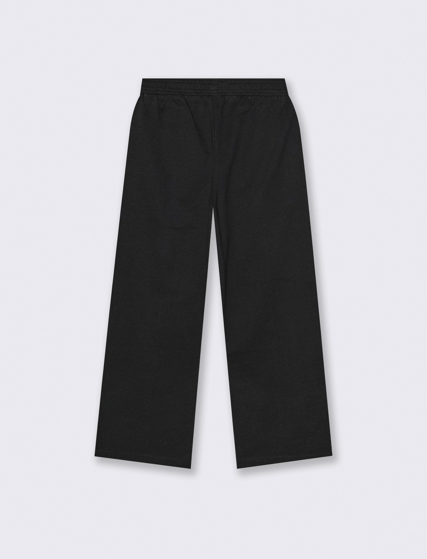 Wide Leg Girls' Sweatpants - Black