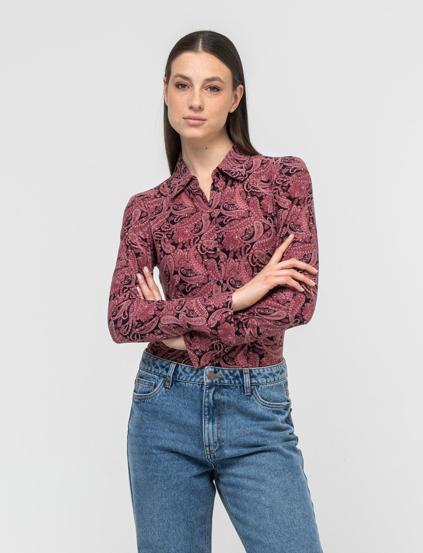 Camicia slim in morbido tessuto in diverse fantasie - var 2