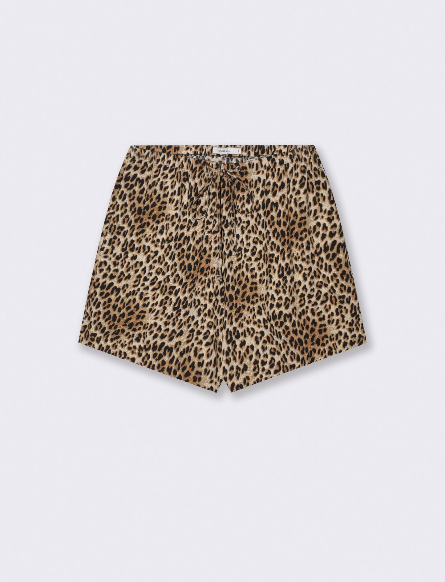 Short in tessuto stampato con vita arricciata - var 2