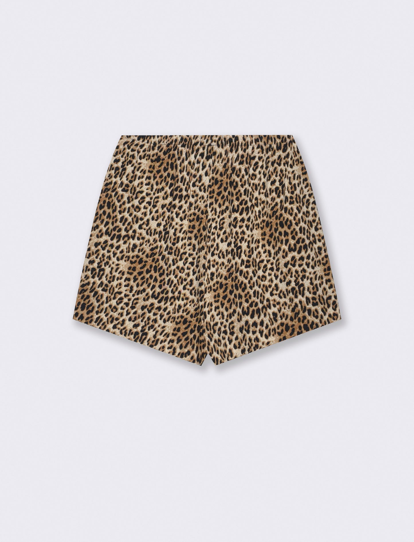 Short in tessuto stampato con vita arricciata - var 2
