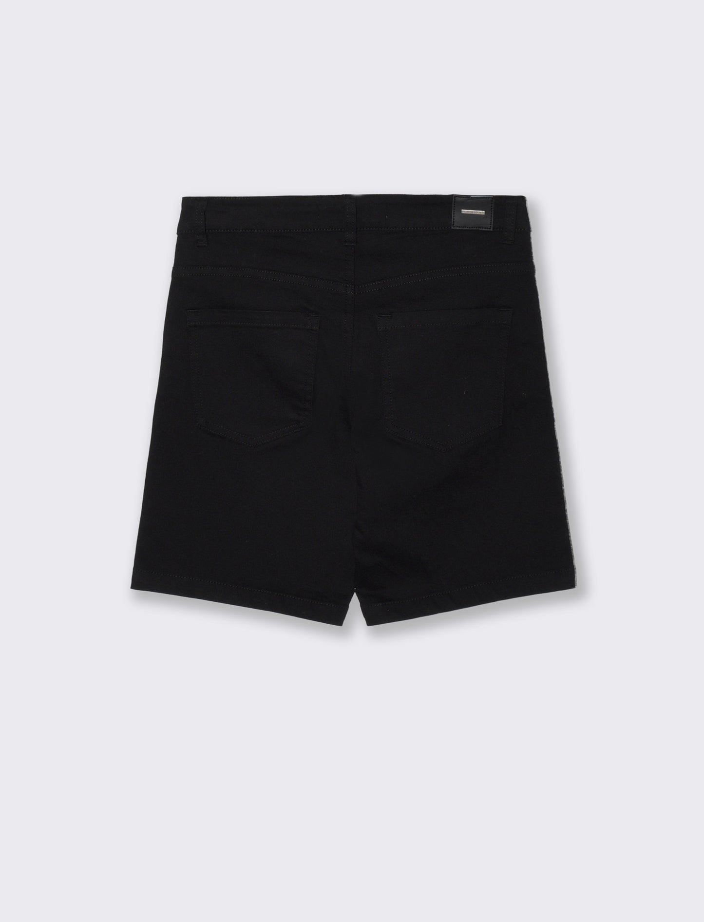 Bermuda Denim Vita Media Skinny - Nero