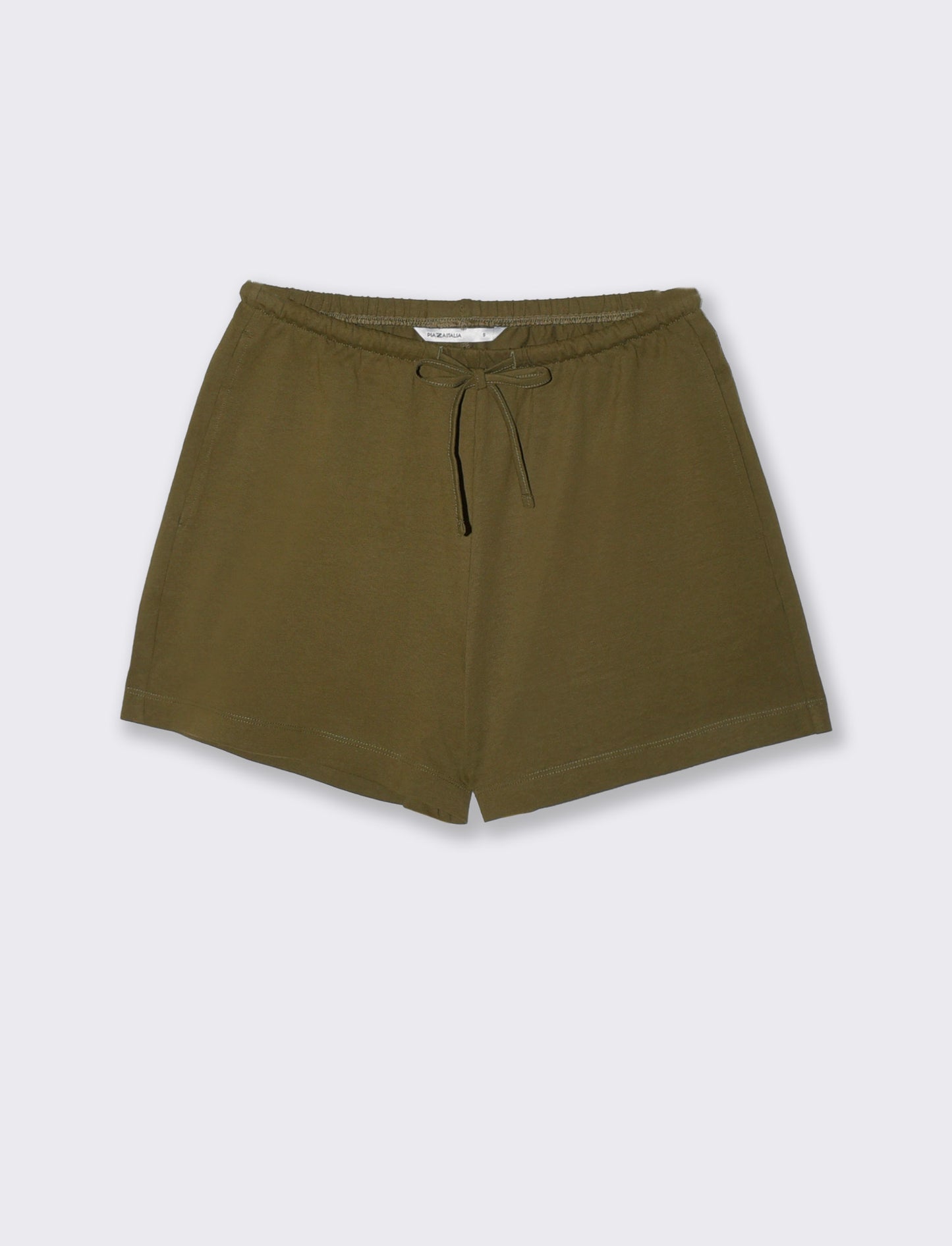 Short in cotone con coulisse e tasche - Kaky 1