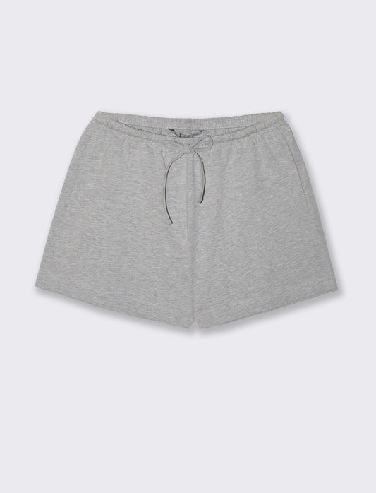 Introducing the perfect blend of comfort and style for women: the Basic Cotton Shorts. Crafted from - Grey