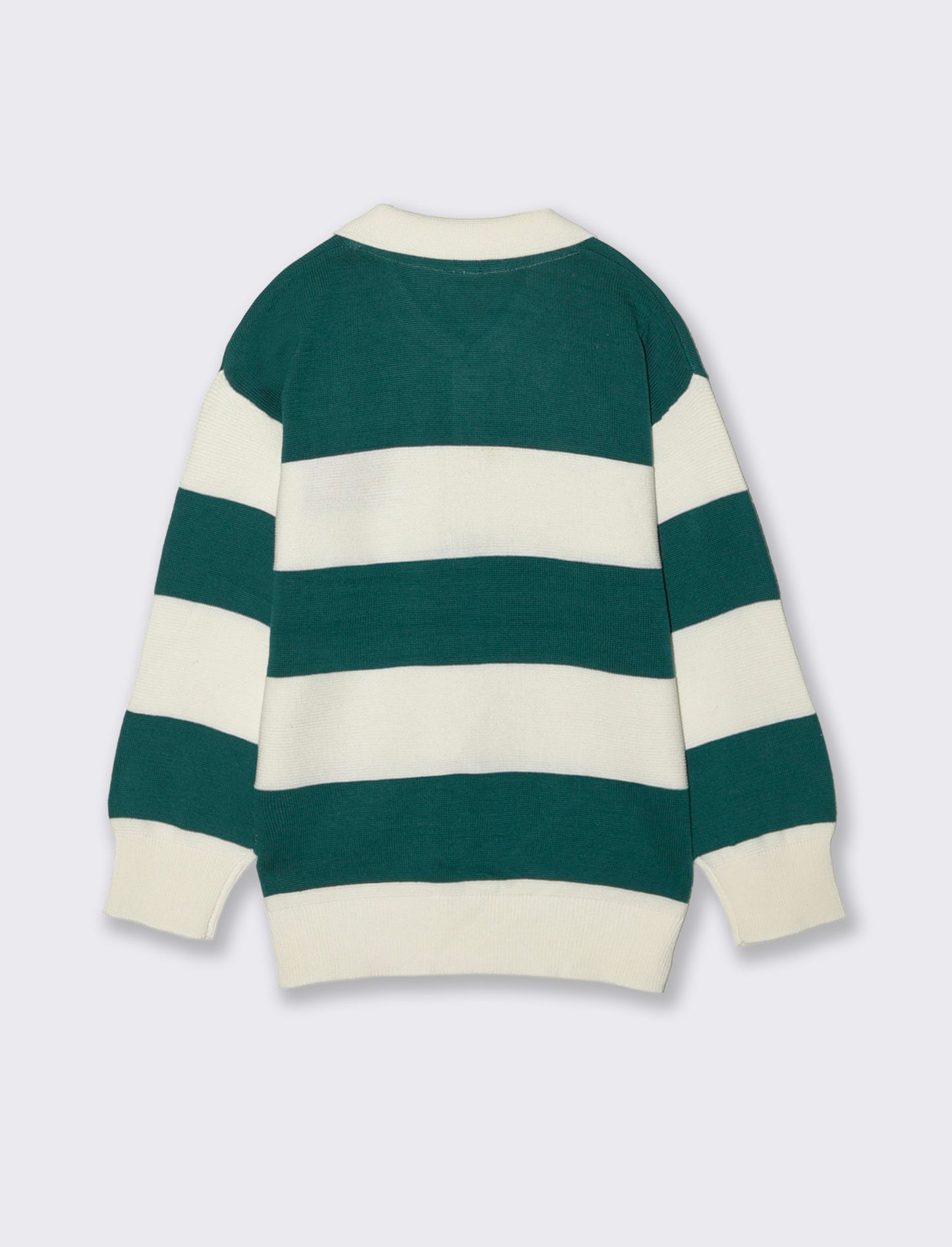 Maglioncino polo rigato oversize sportivo - Righe