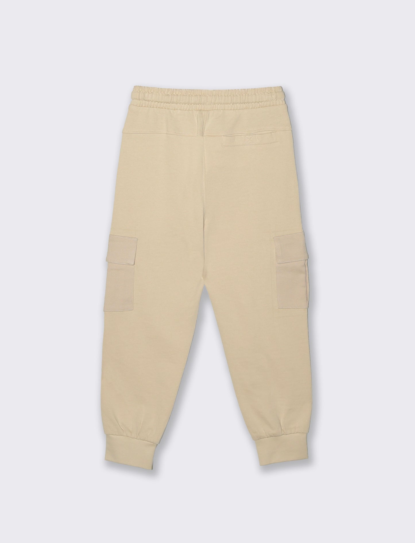 Sweatpants with pockets and embroidery - Beige