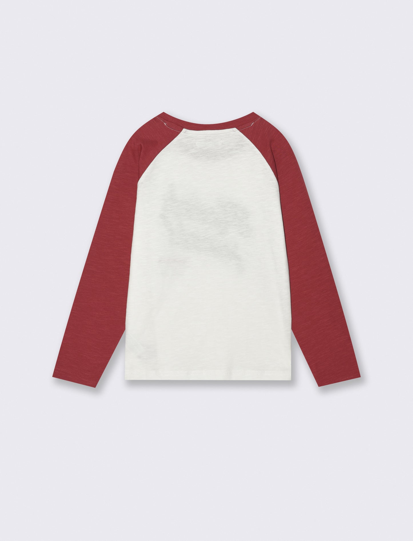 T-shirt varsity in jersey con stampa college - Bianco latte