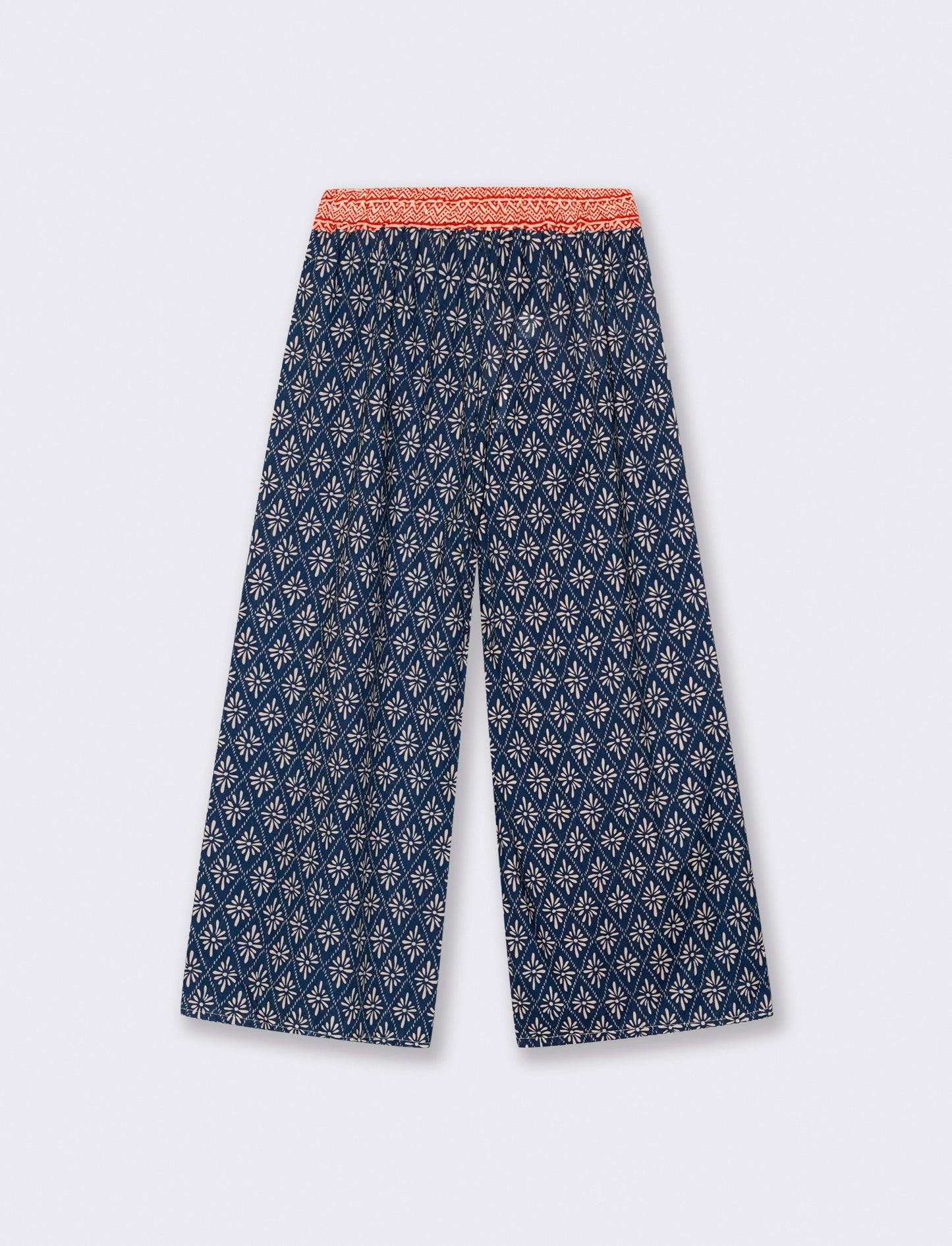 Pantalone stampato con elastico in vita - var 1