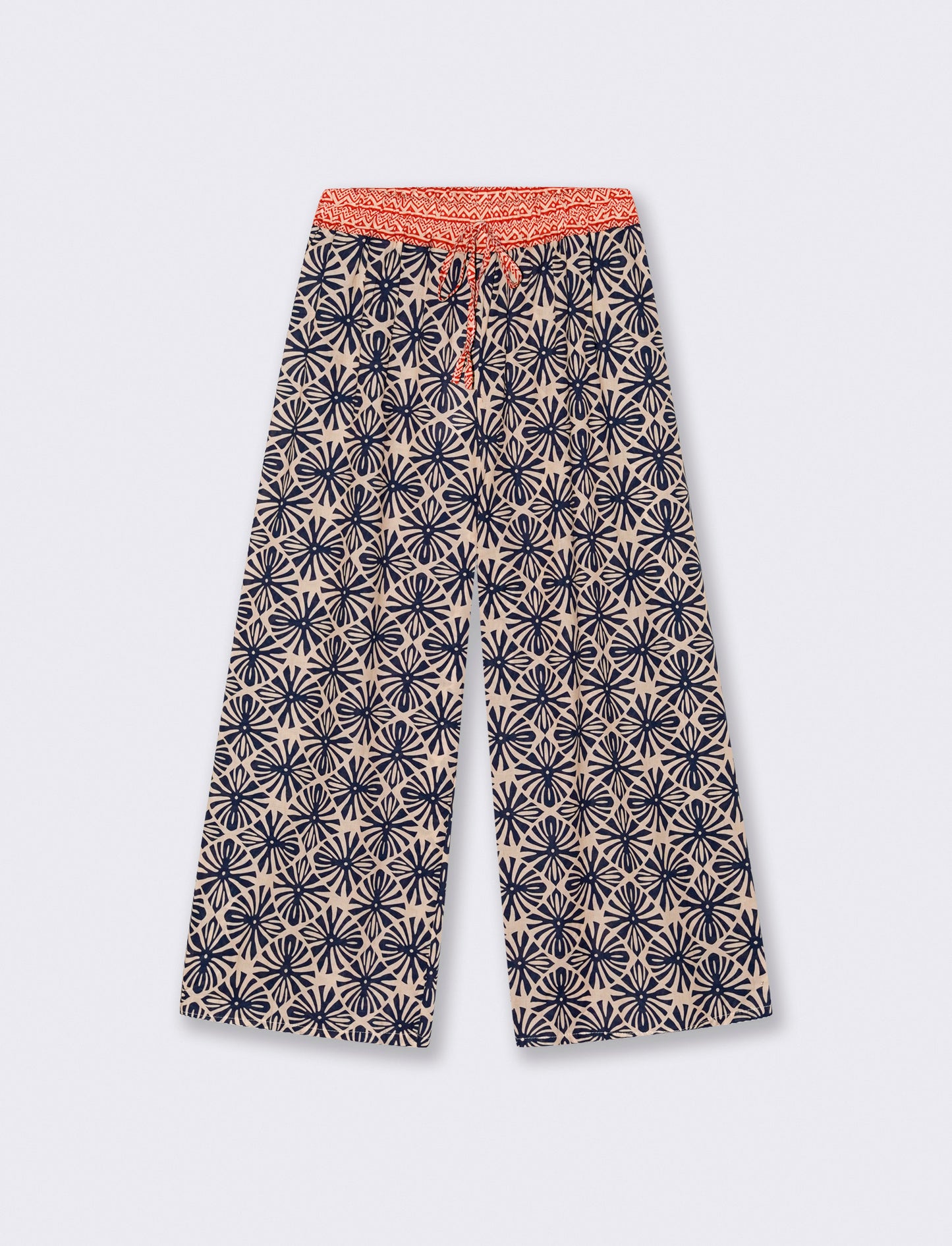 Pantalone stampato con elastico in vita - var 2
