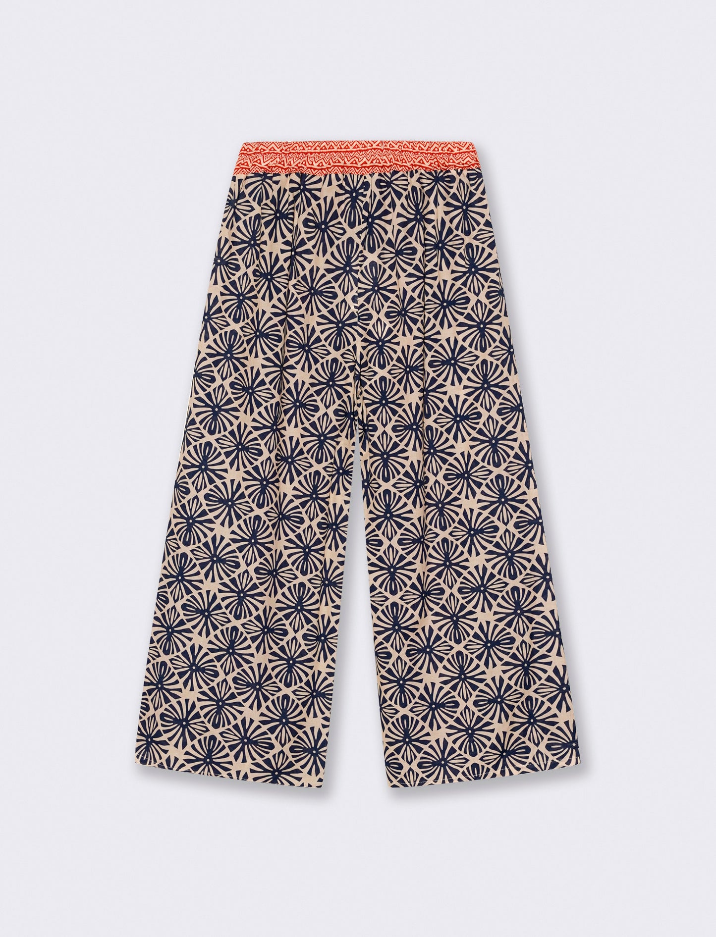 Pantalone stampato con elastico in vita - var 2