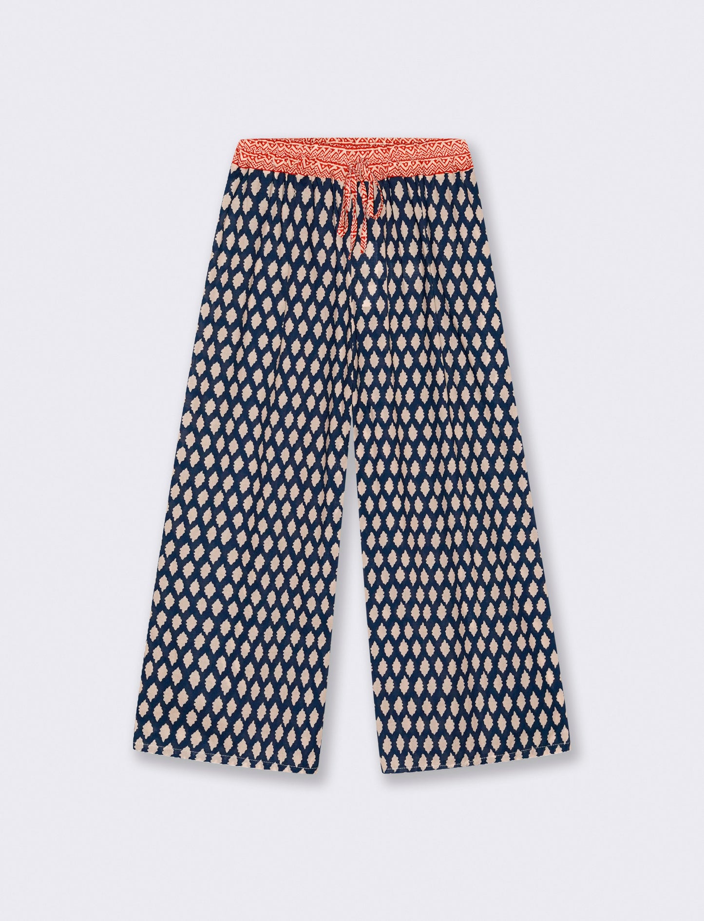 Pantalone stampato con elastico in vita - var 3