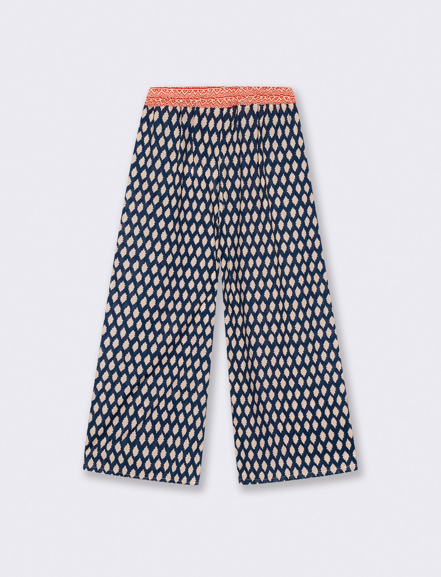 Pantalone stampato con elastico in vita - var 3