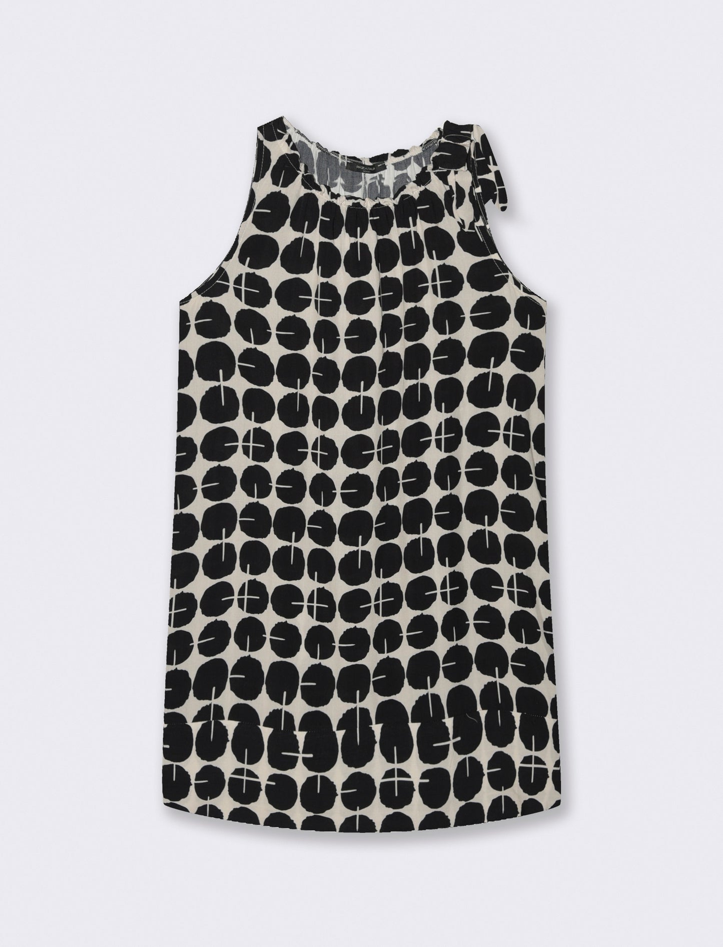 Vestito in viscosa stampato - Nero