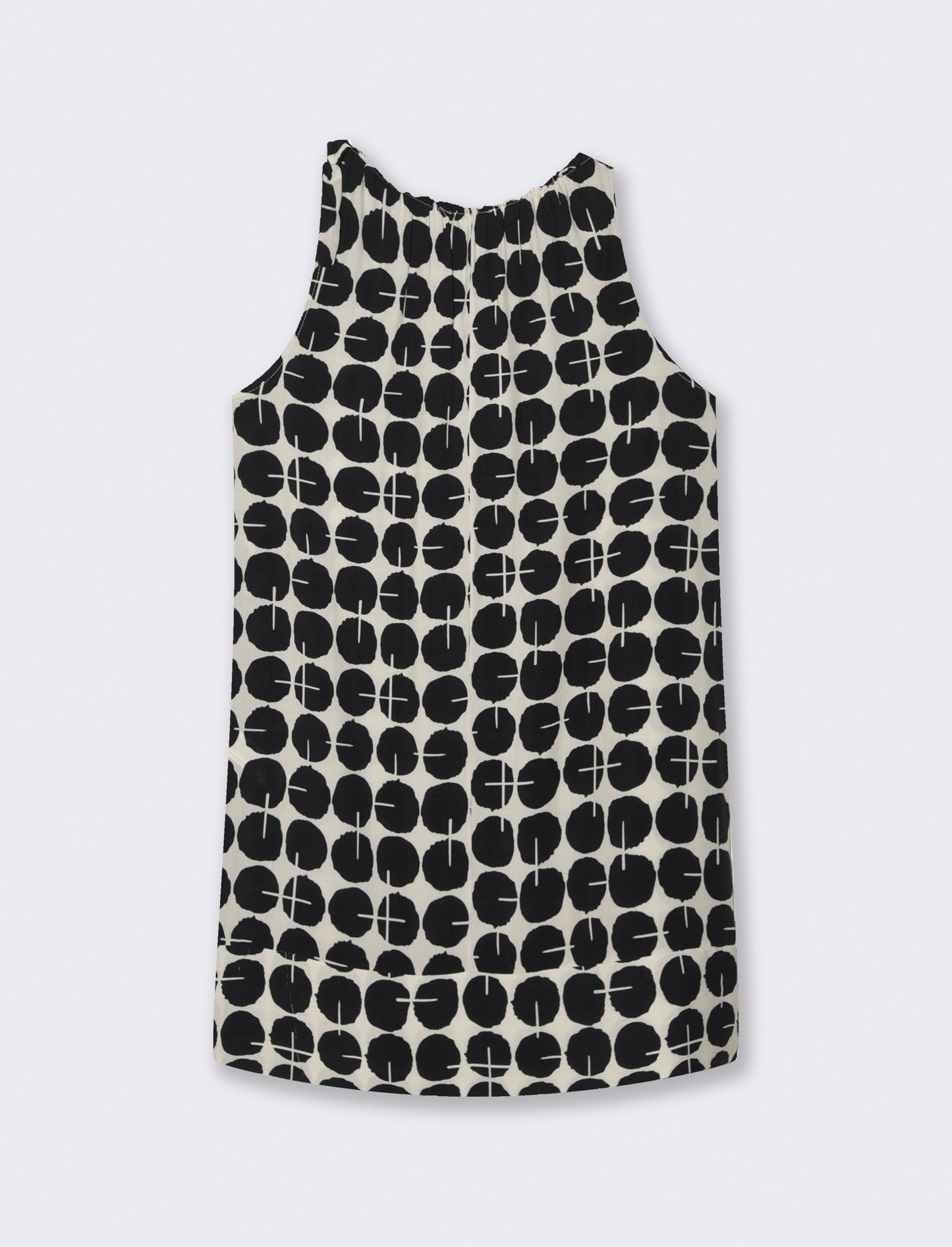 Vestito in viscosa stampato - Nero
