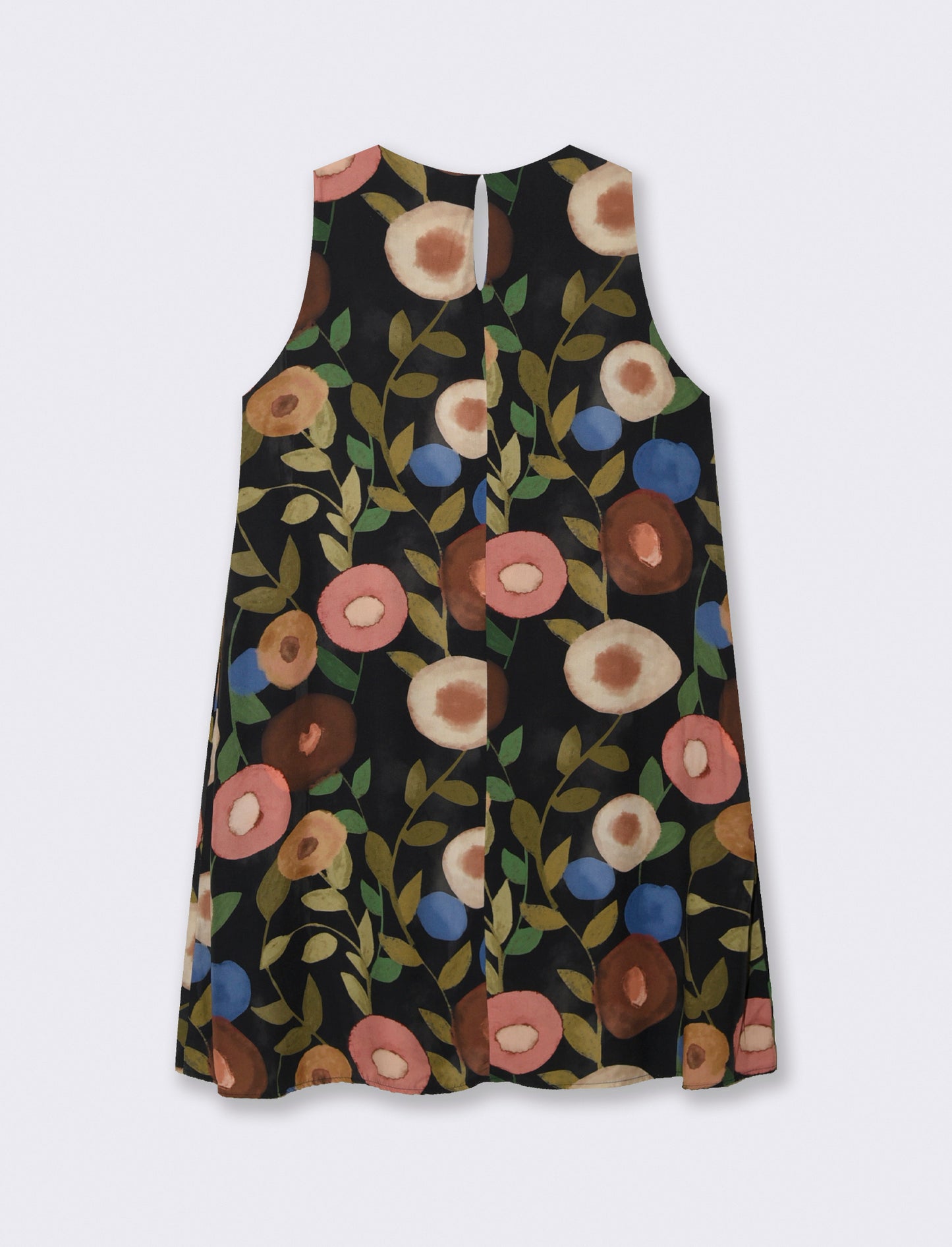 Vestito in viscosa stampato - Nero