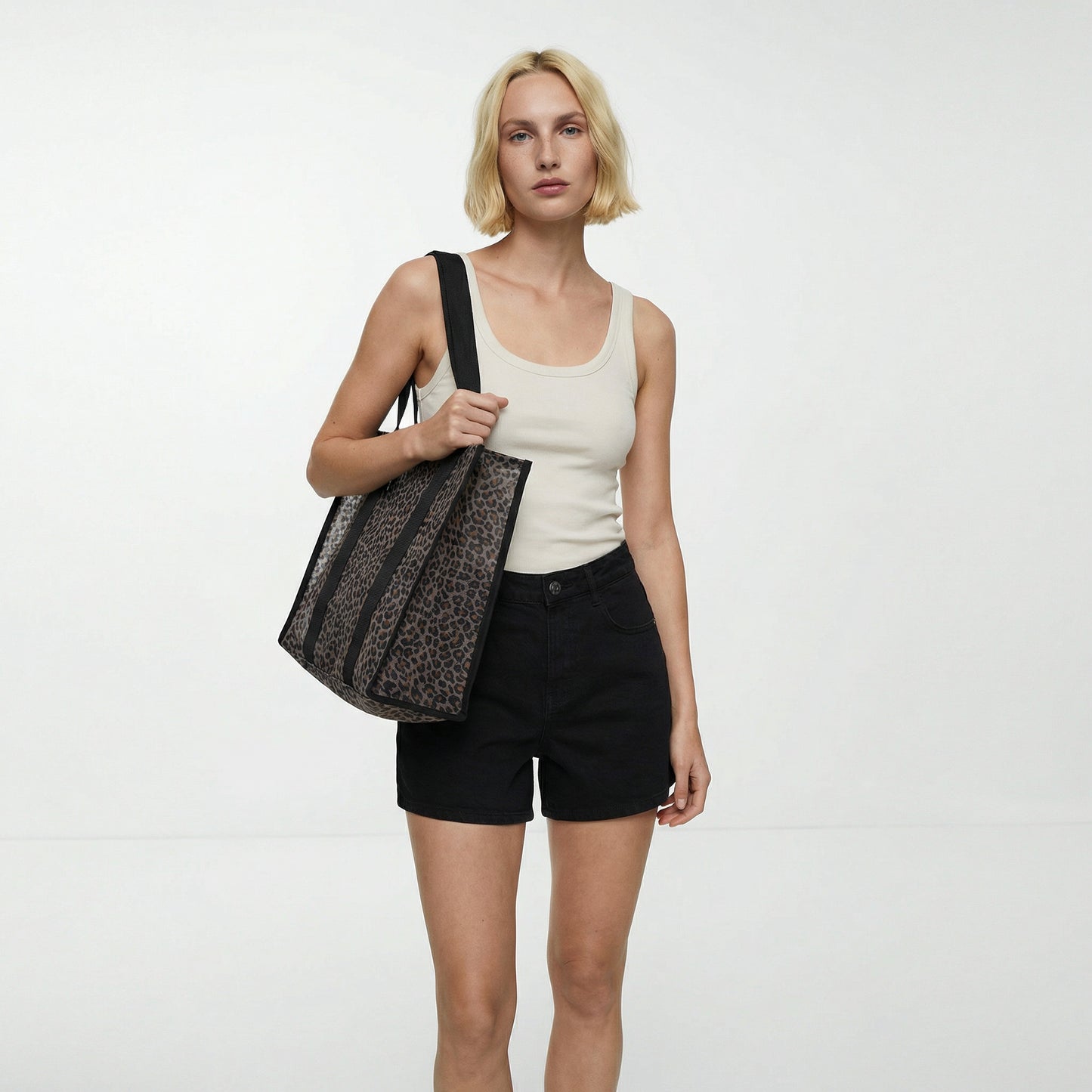 Introducing our high-waisted Mom Fit Bermuda shorts, designed specifically for women who appreciate - Black