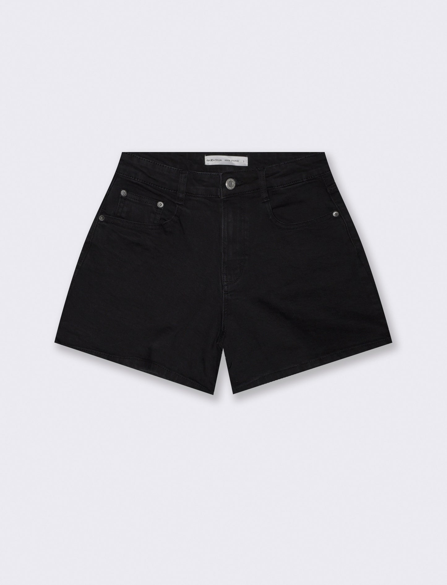 Introducing our high-waisted Mom Fit Bermuda shorts, designed specifically for women who appreciate - Black