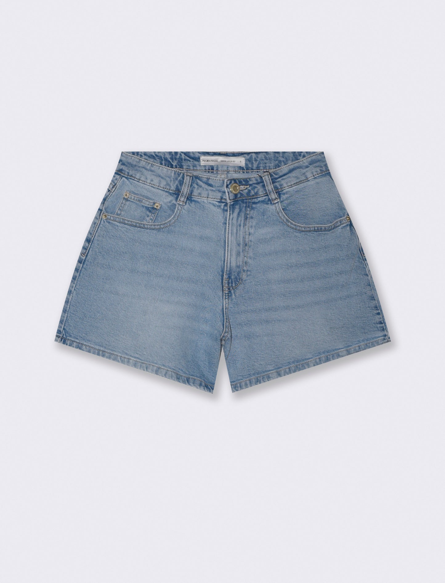 Introducing our high-waisted Mom Fit Bermuda shorts, designed specifically for women who appreciate - Blue