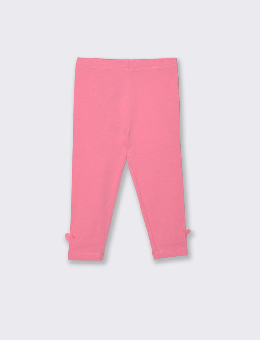 Leggings in jersey elastico con applicazioni - Rosa big bubble