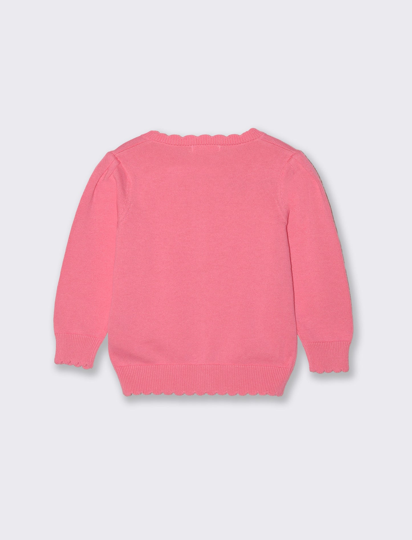 Basic cardigan with front buttons - Pink