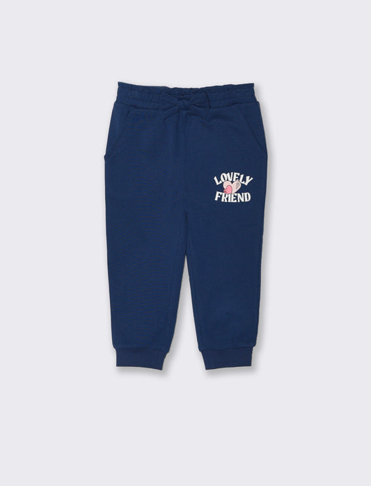 Jogger con fiocco frontale - Blu