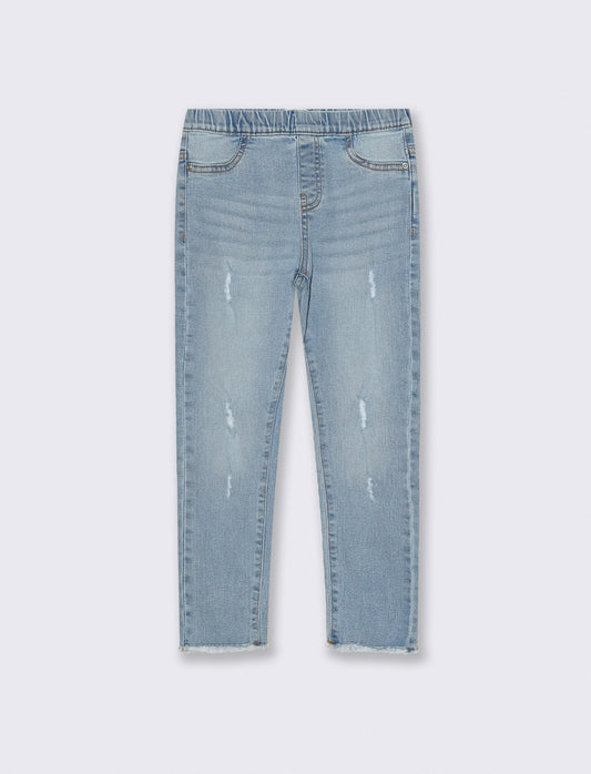 Jeggings slim fit con dettagli trendy - Denim chiaro