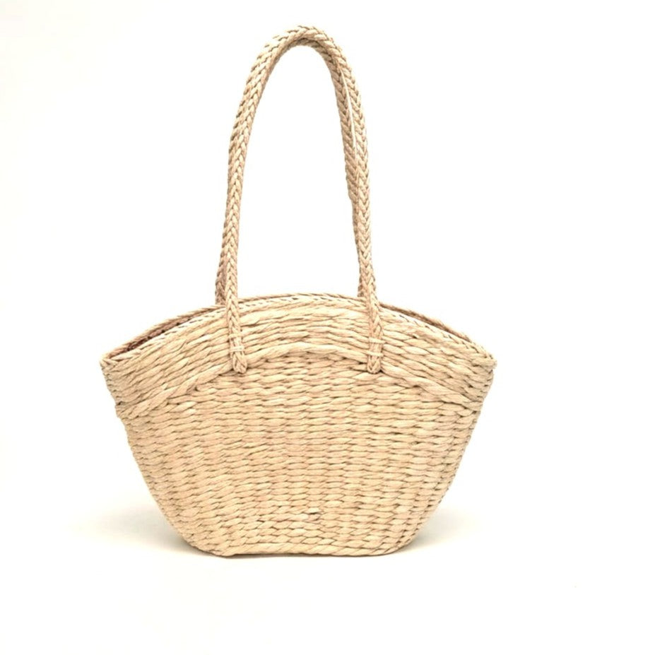 Borsa carta rigida con fodera fantasia - Bianco