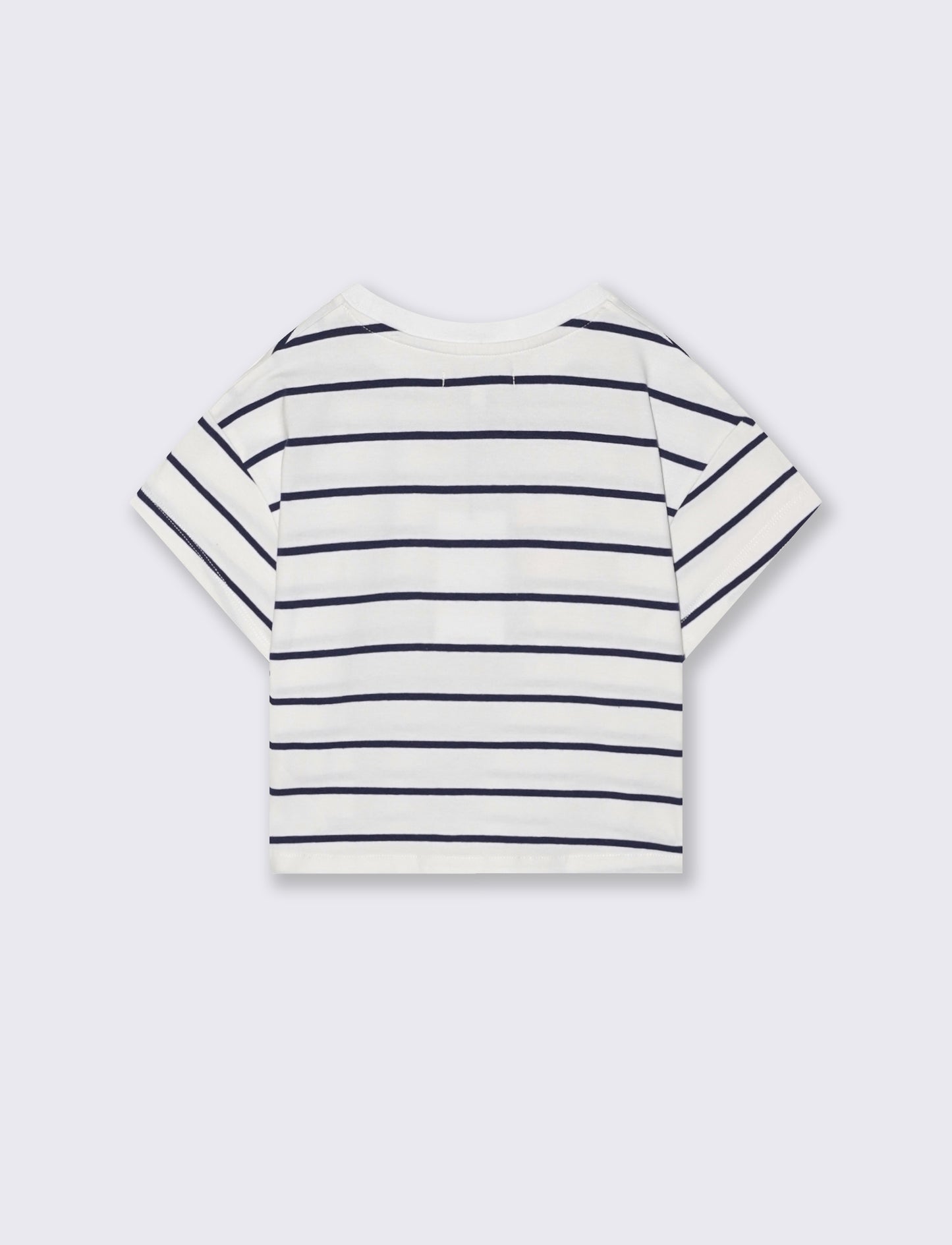 T-shirt rigata cropped per bambina - Righe