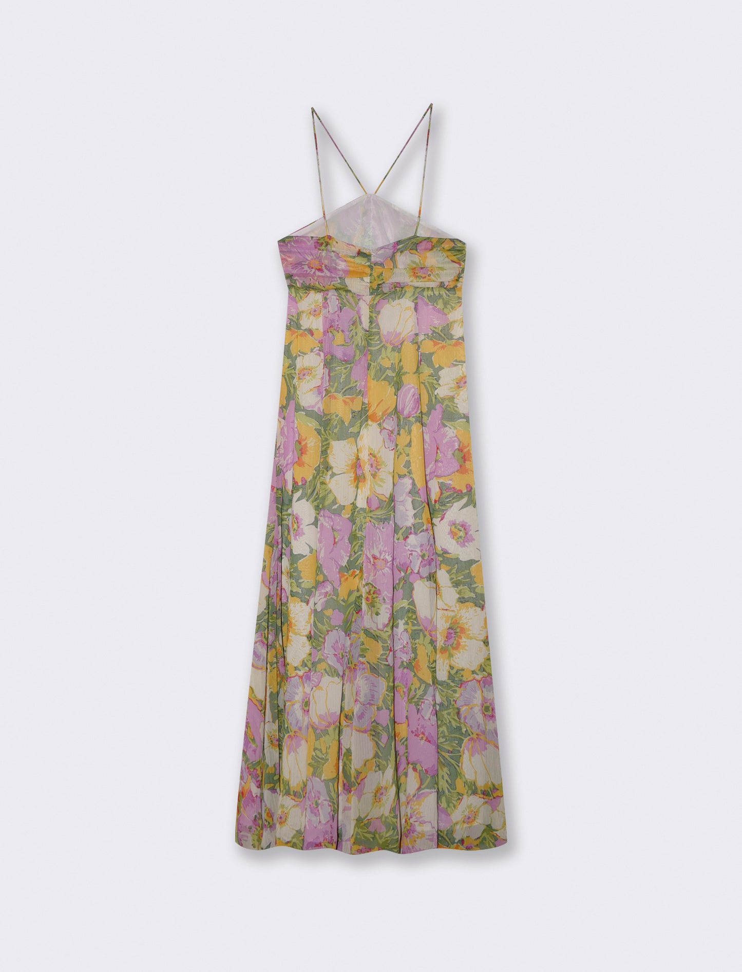 Vestito lungo con spalline e coulisse - var 1