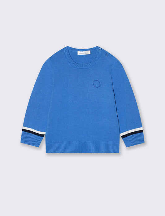 Maglioncino girocollo - Blu oceano
