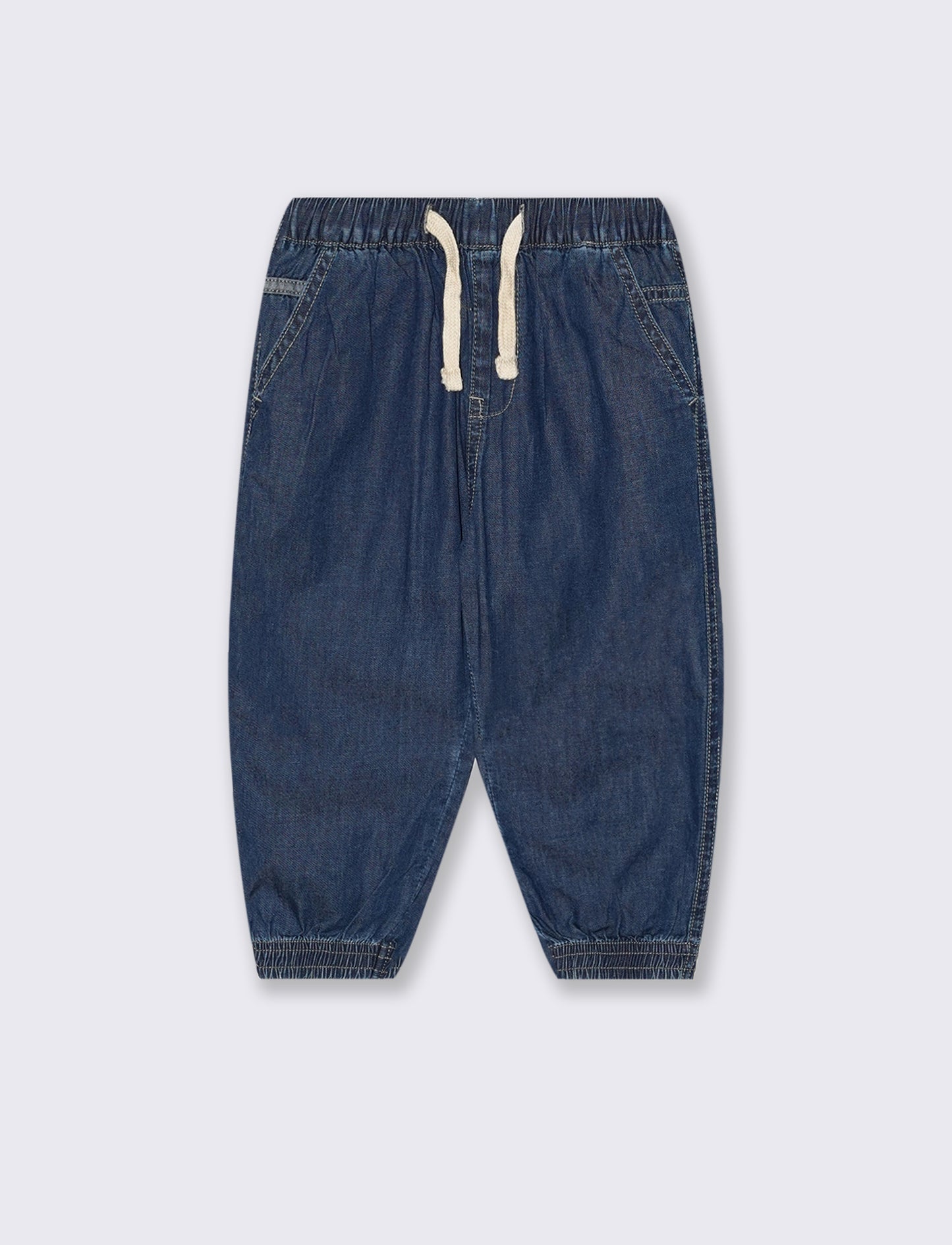 Loose summer chambray jeans - Blue